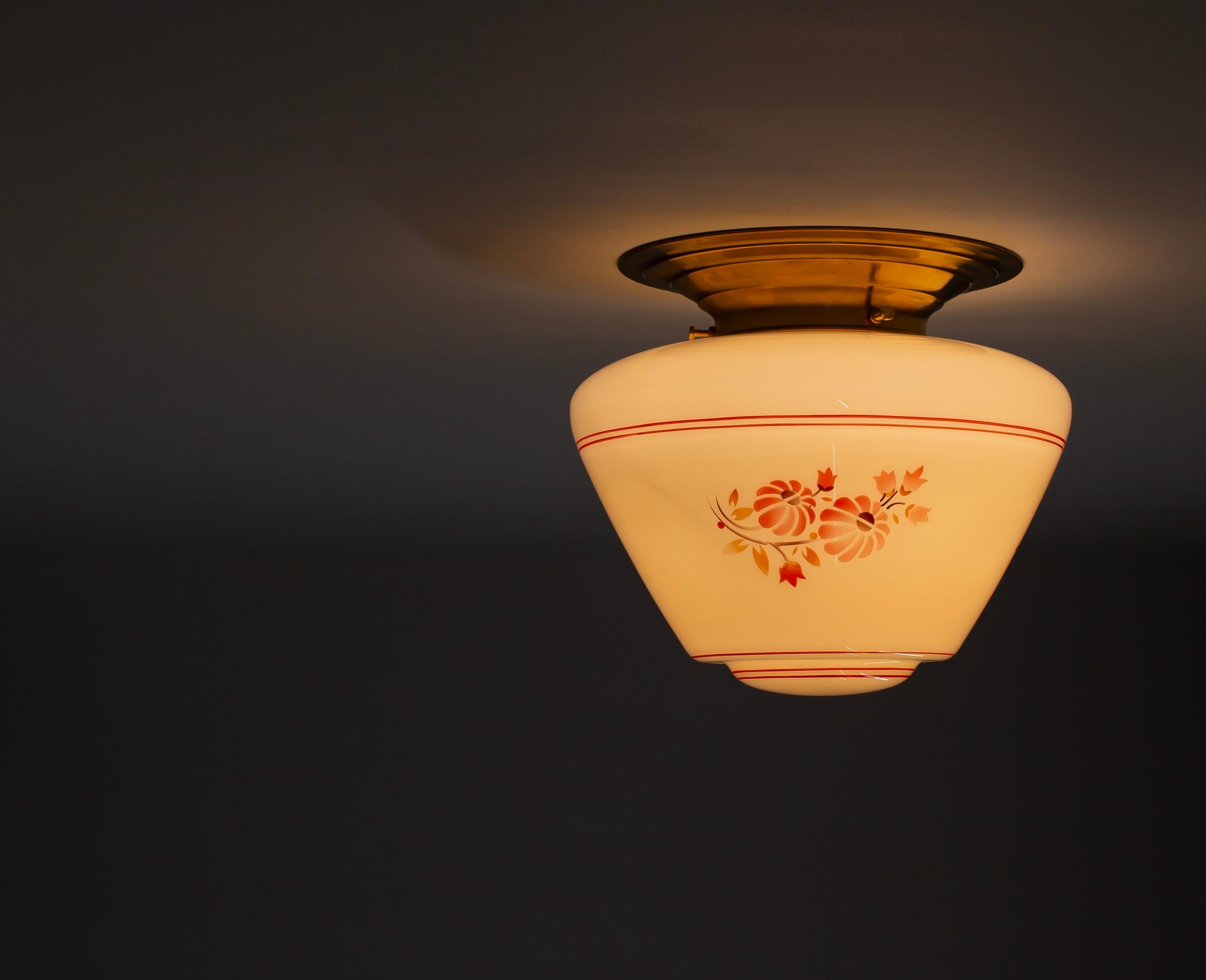 Flush Mount Ceiling Light, 1950s For Sale 4