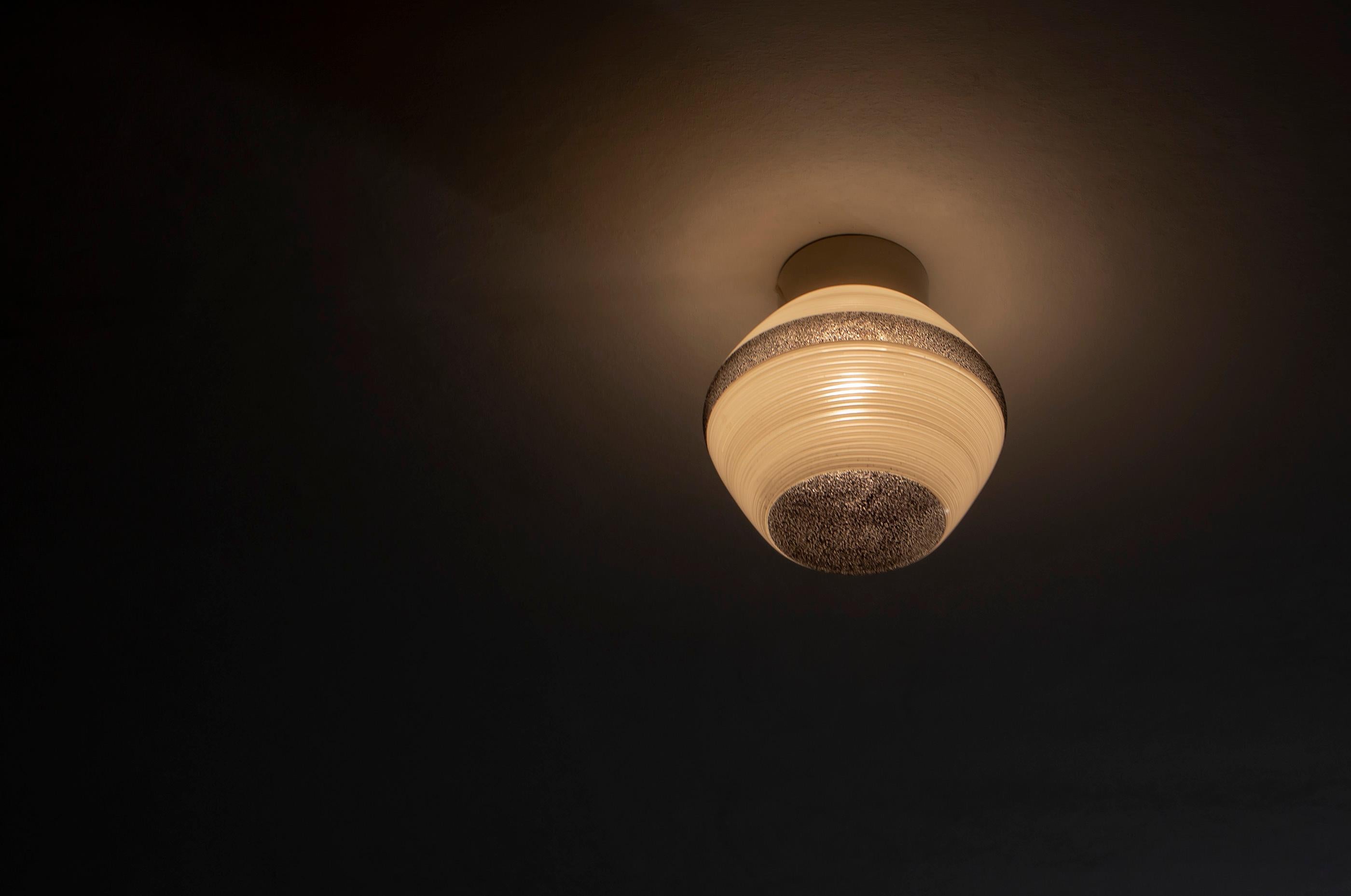 Mid-20th Century Flush Mount Ceiling Light, 1950s For Sale