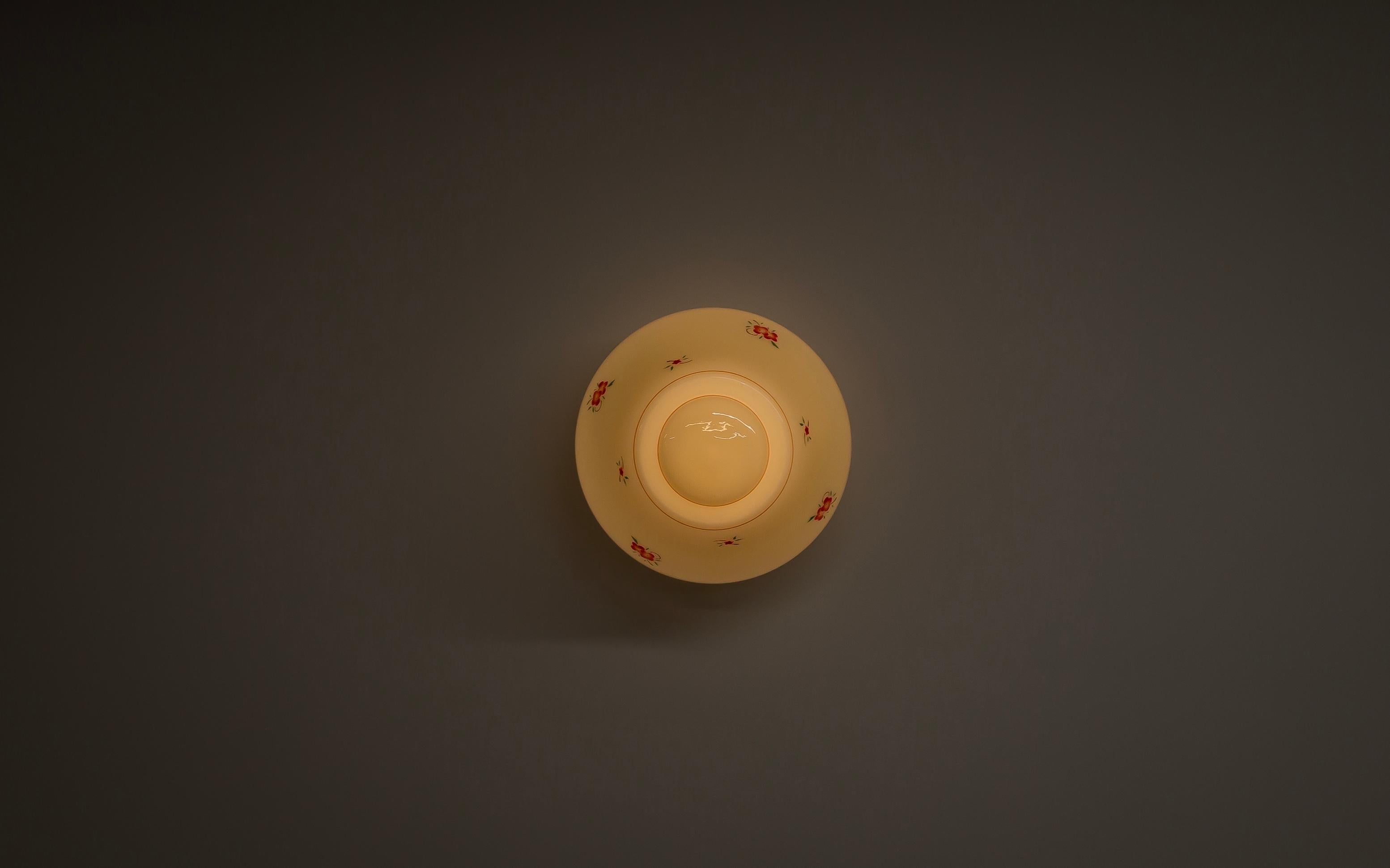 Porcelaine Plafonnier encastré, années 1950 en vente