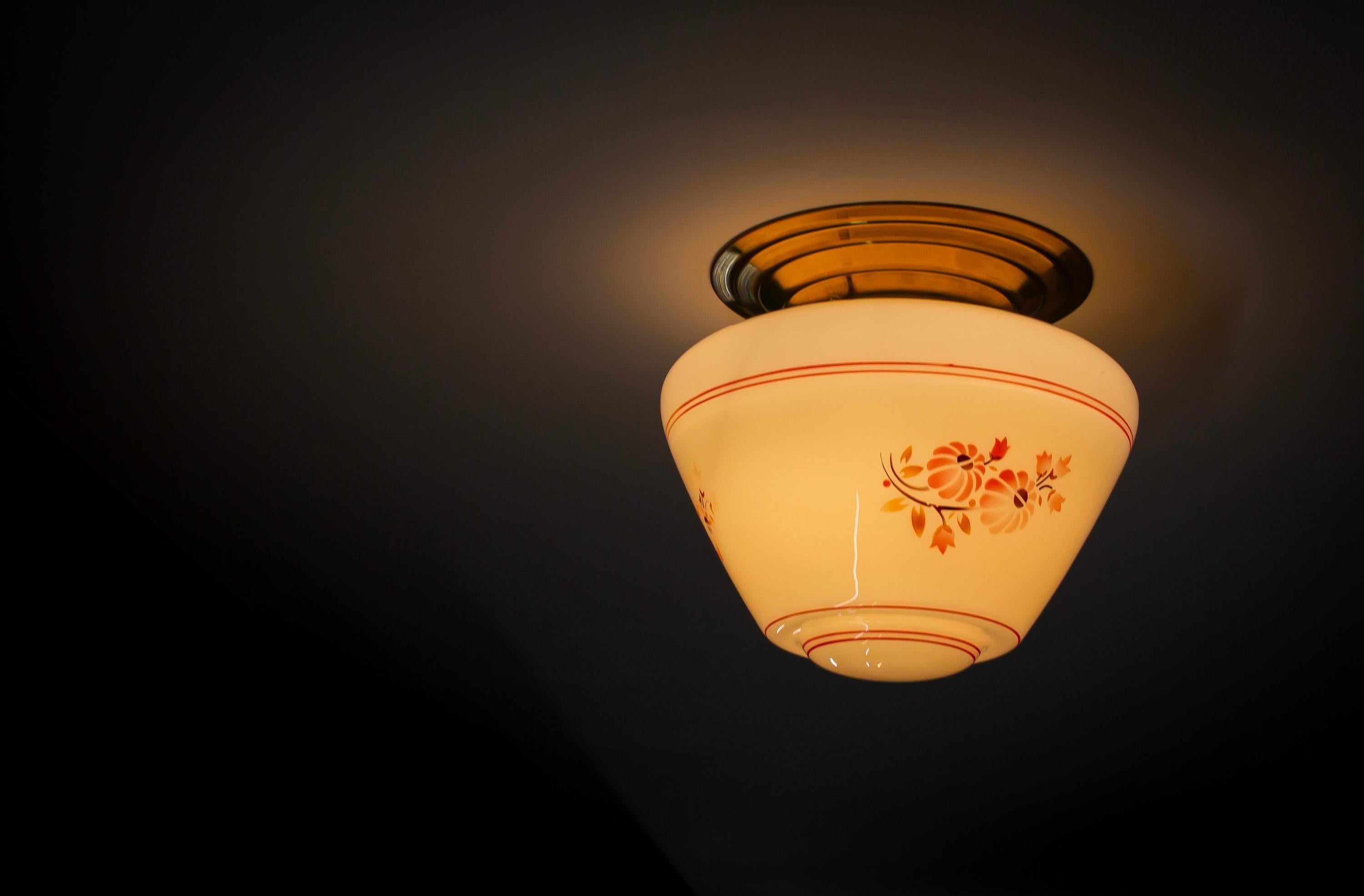 Flush Mount Ceiling Light, 1950s For Sale 2