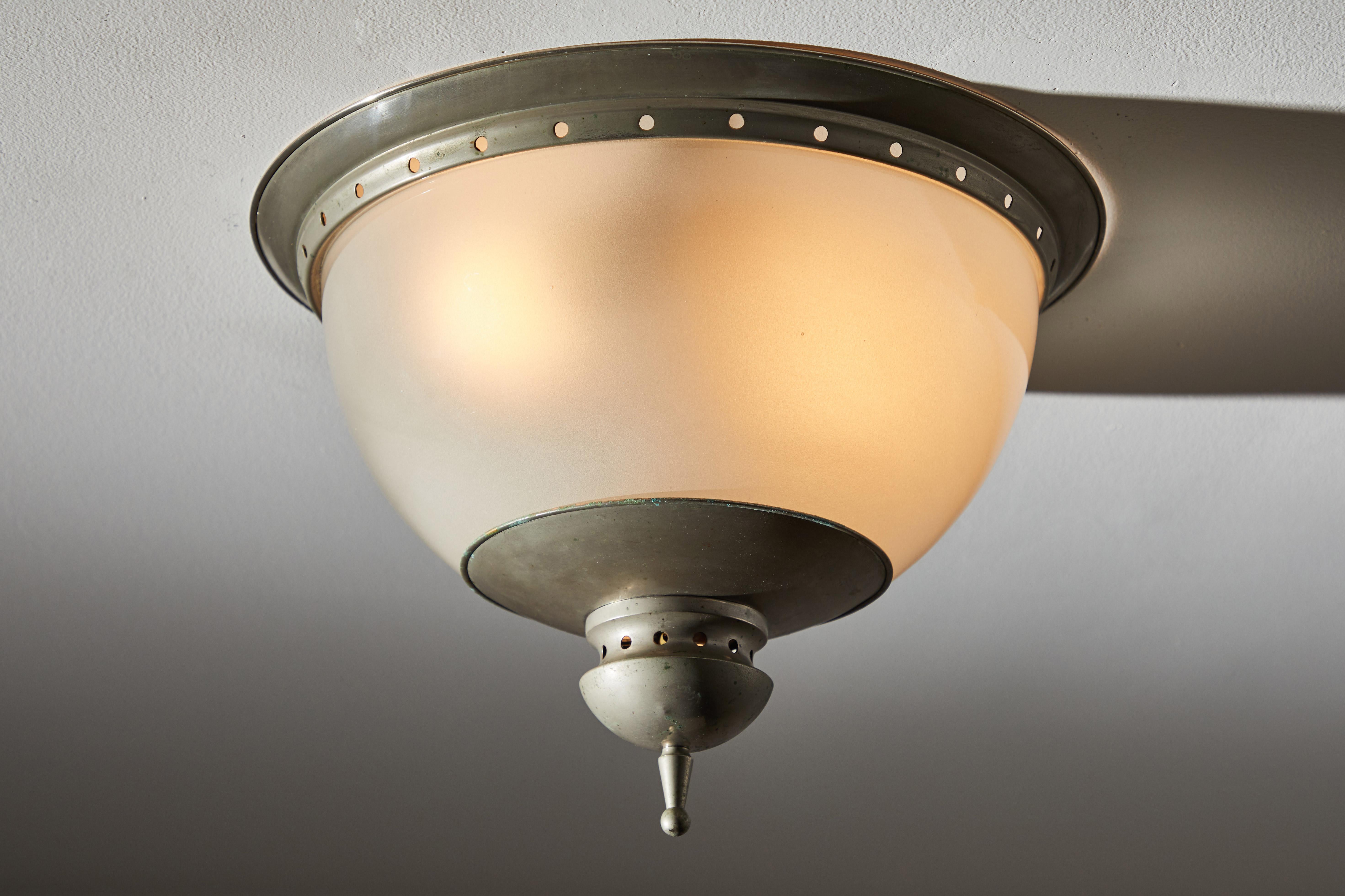 Mid-Century Modern Flush Mount Ceiling Light in the Style of Caccia Dominioni for Azucena For Sale