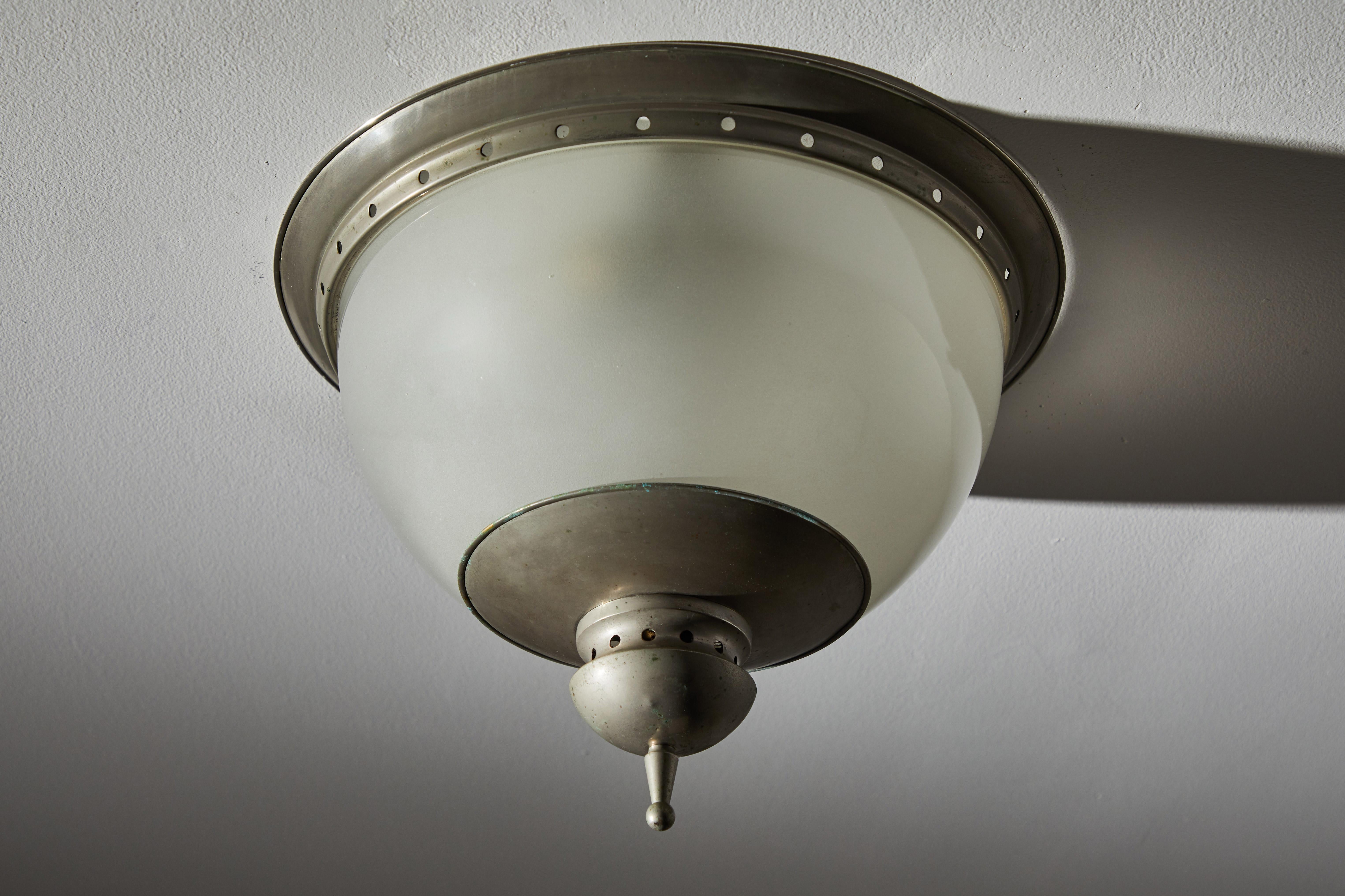 Mid-20th Century Flush Mount Ceiling Light in the Style of Caccia Dominioni for Azucena For Sale