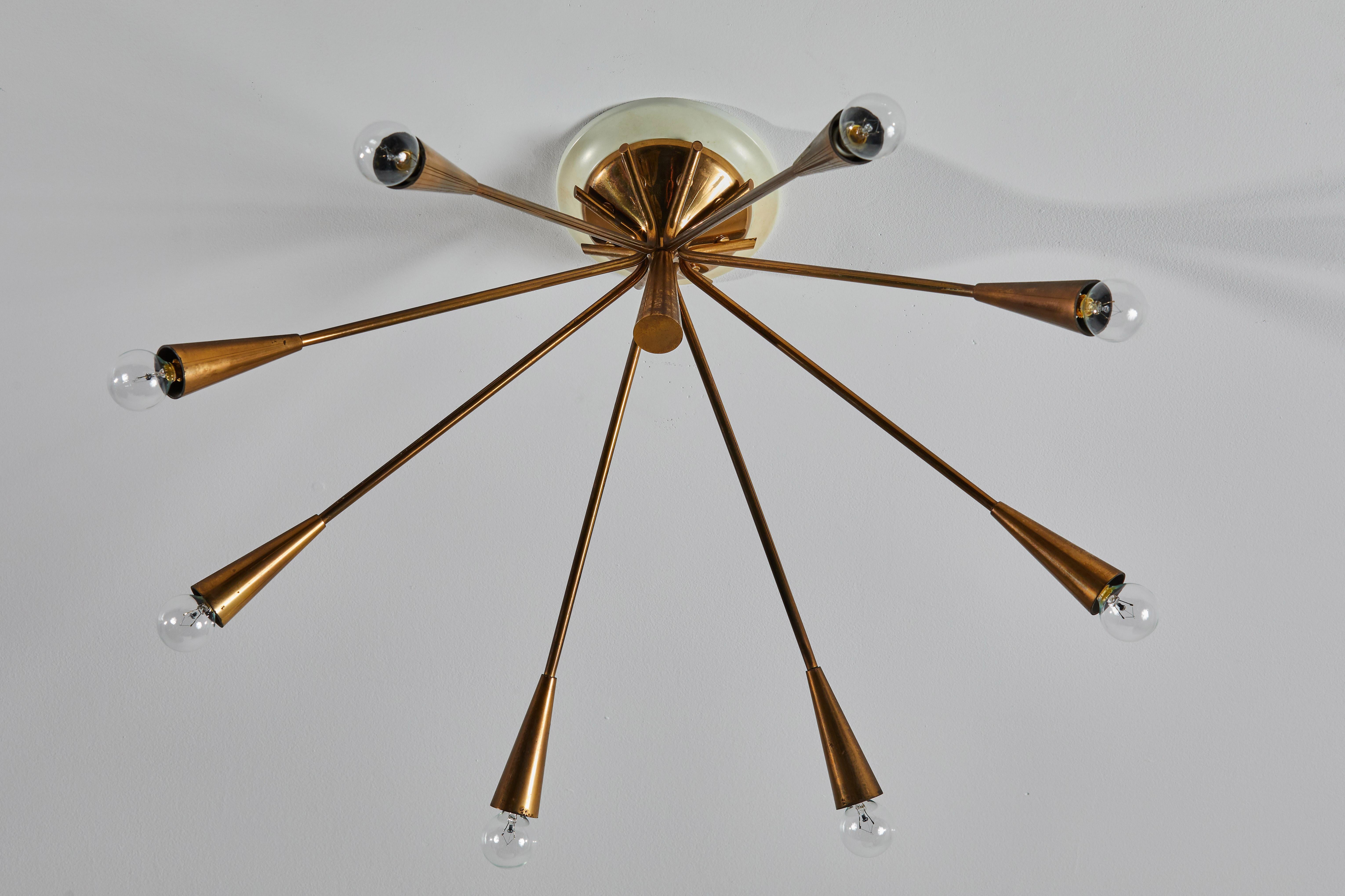 Flush Mount Ceiling Light by Oscar Torlasco for Lumi In Good Condition In Los Angeles, CA