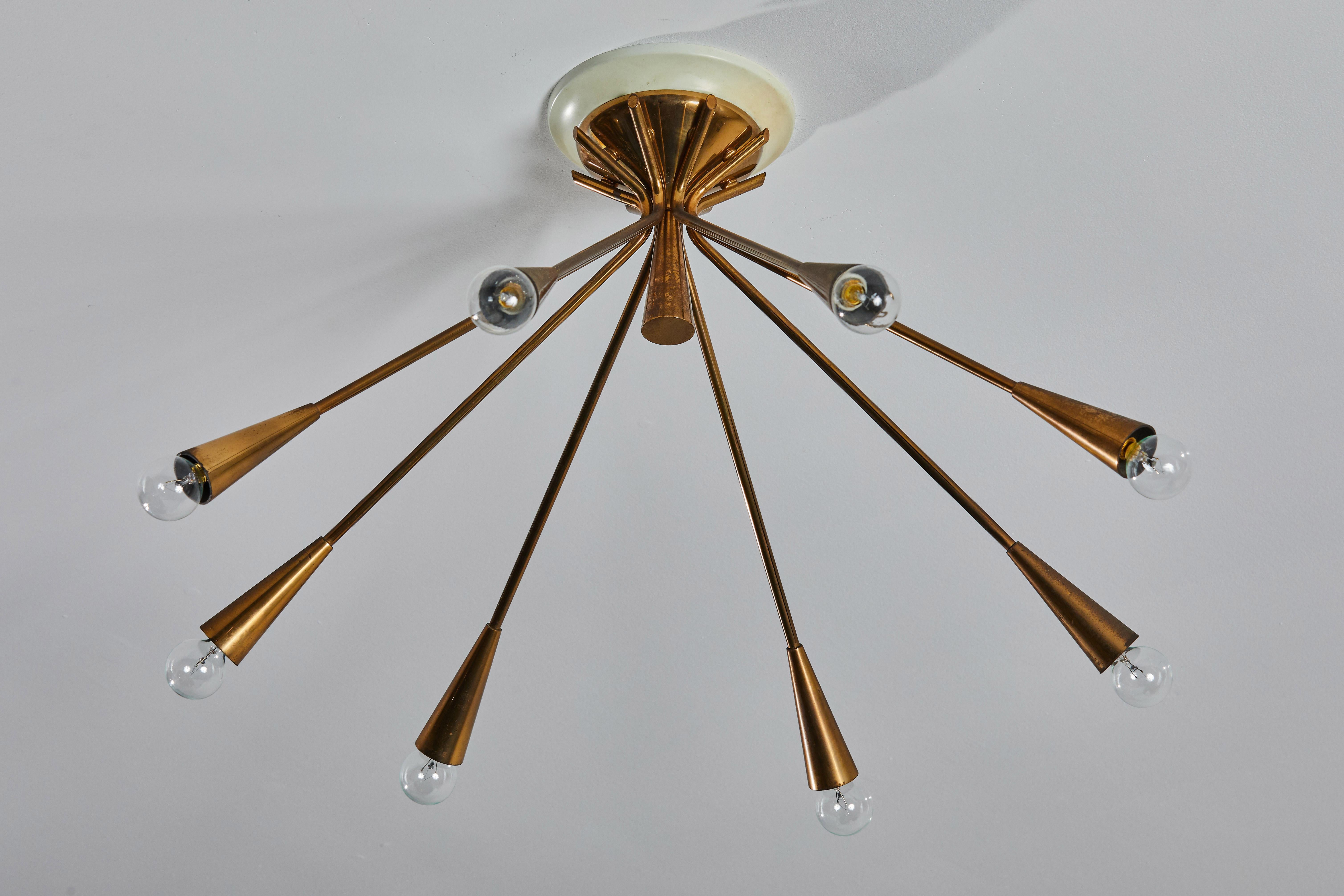 Mid-20th Century Flush Mount Ceiling Light by Oscar Torlasco for Lumi