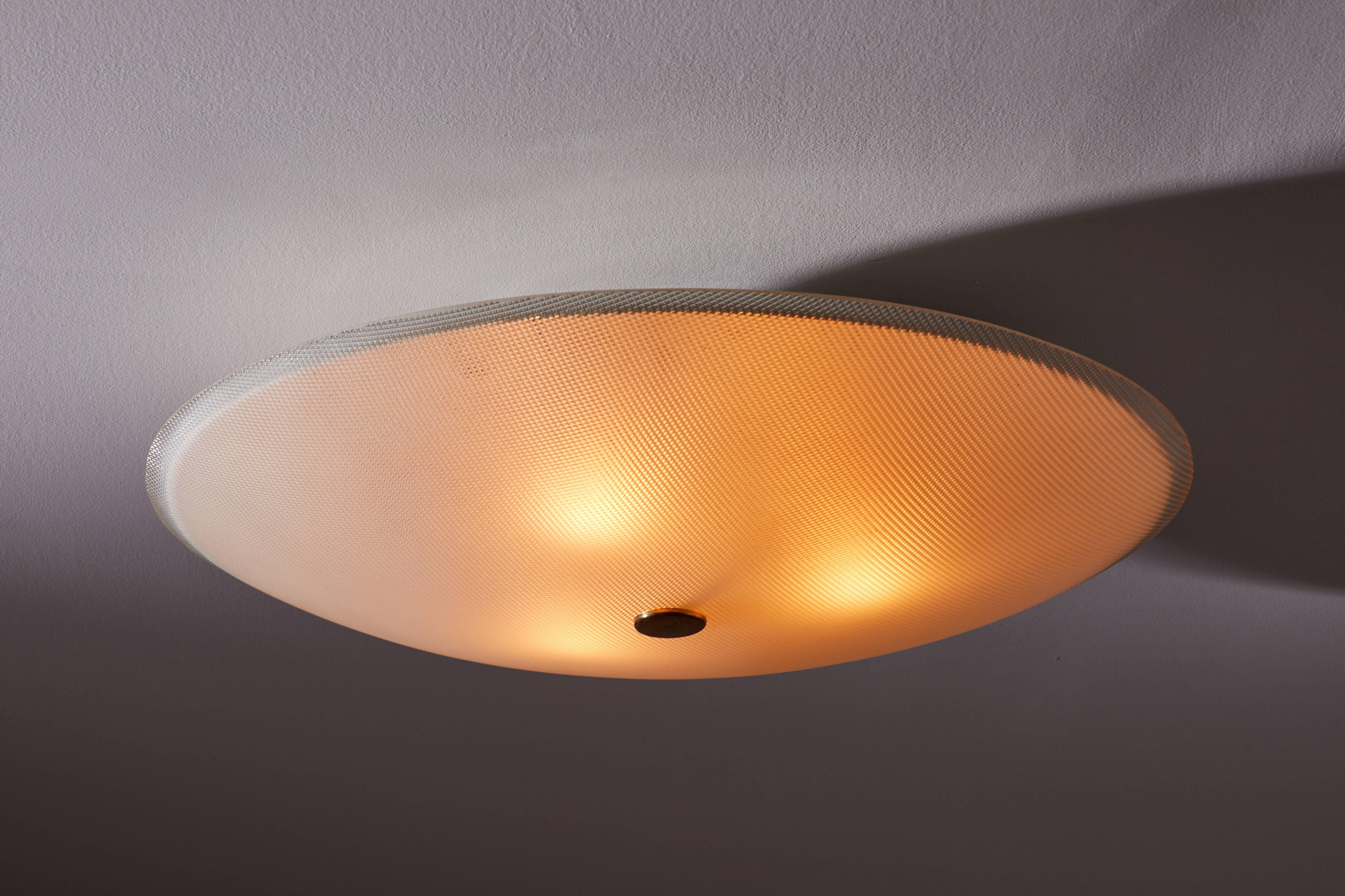 Mid-Century Modern Flush Mount Ceiling Light by Stilnovo