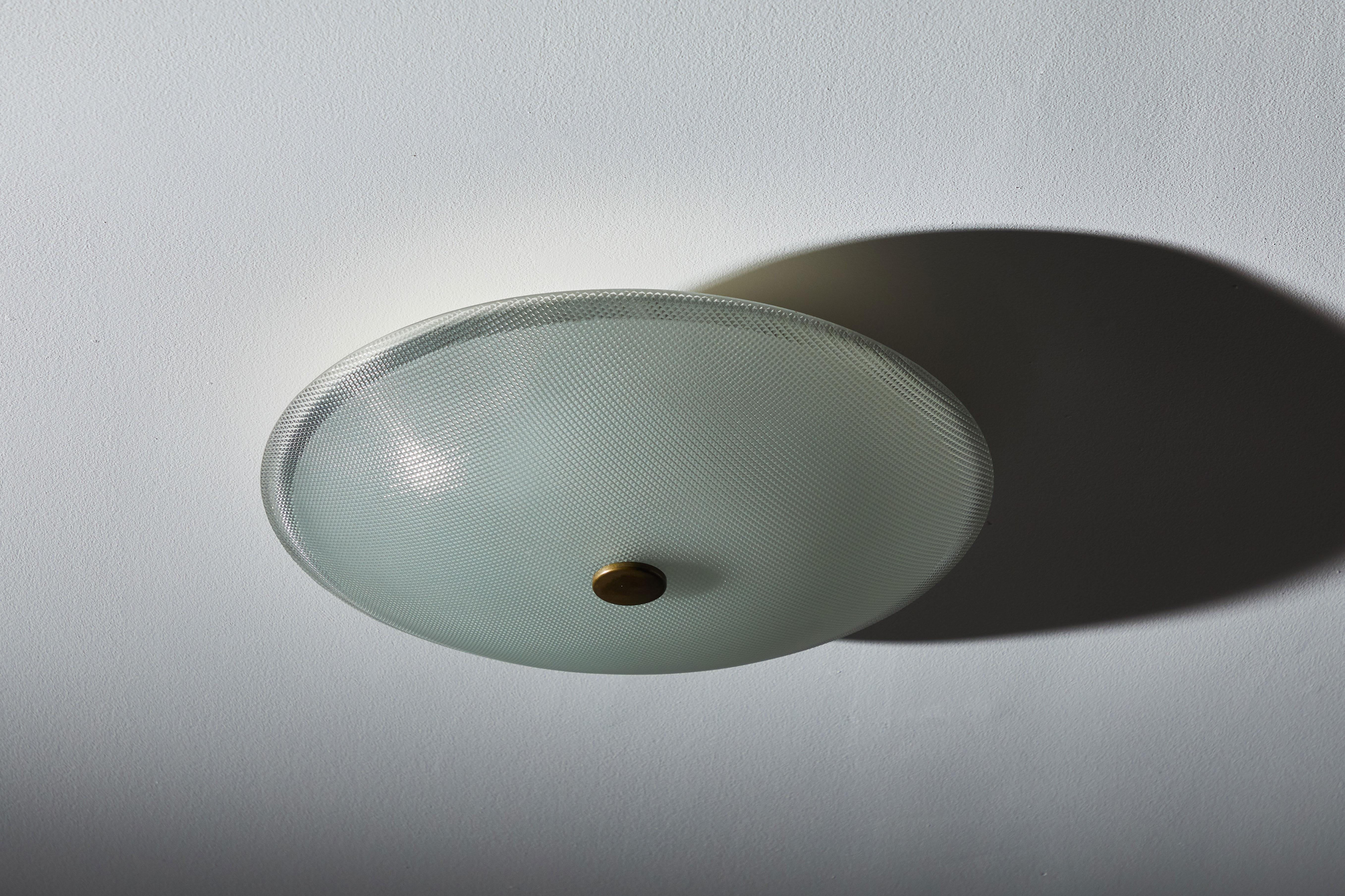 Mid-20th Century Flush Mount Ceiling Light by Stilnovo