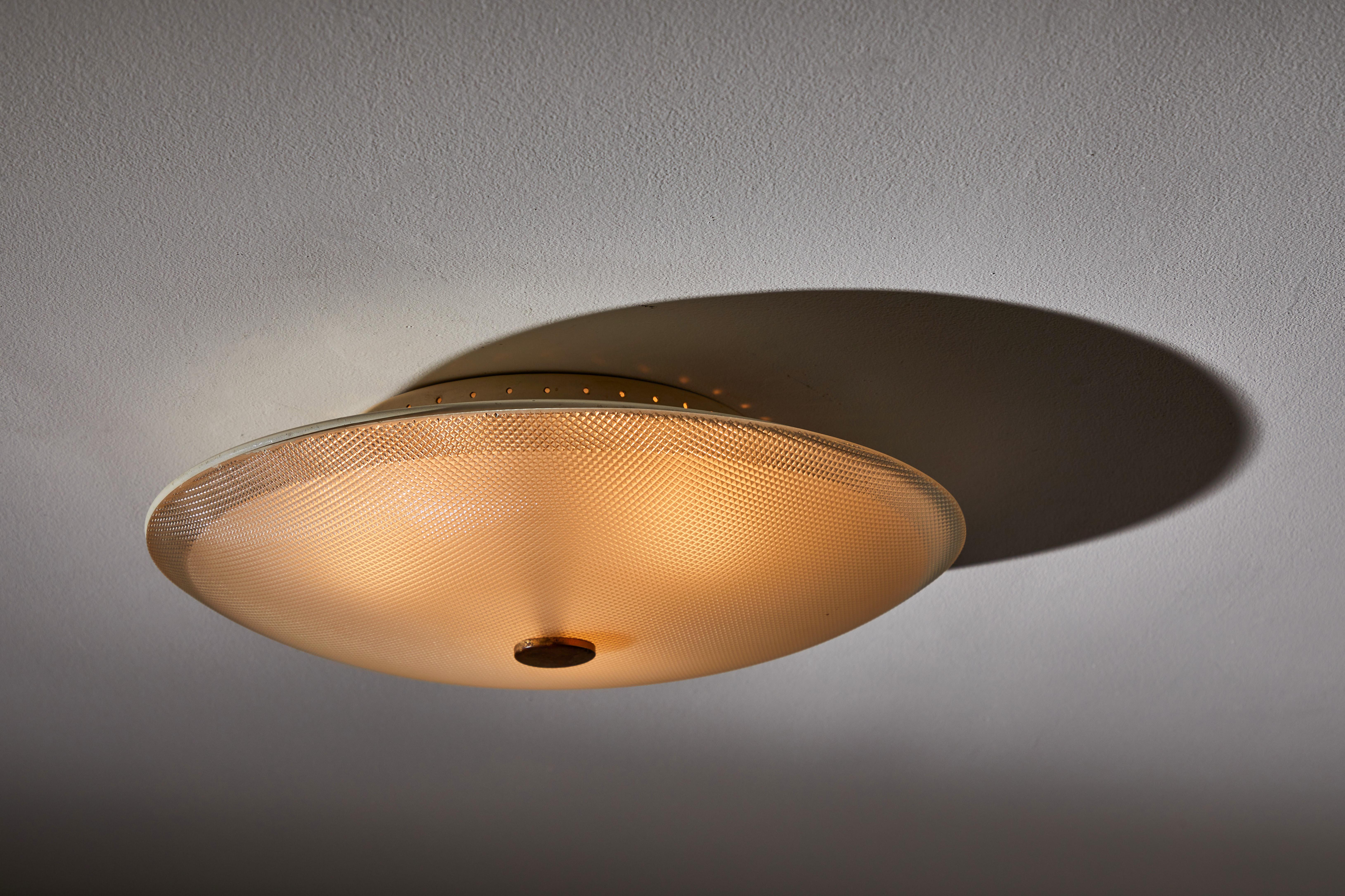 Mid-20th Century Flush Mount Ceiling Light by Stilnovo