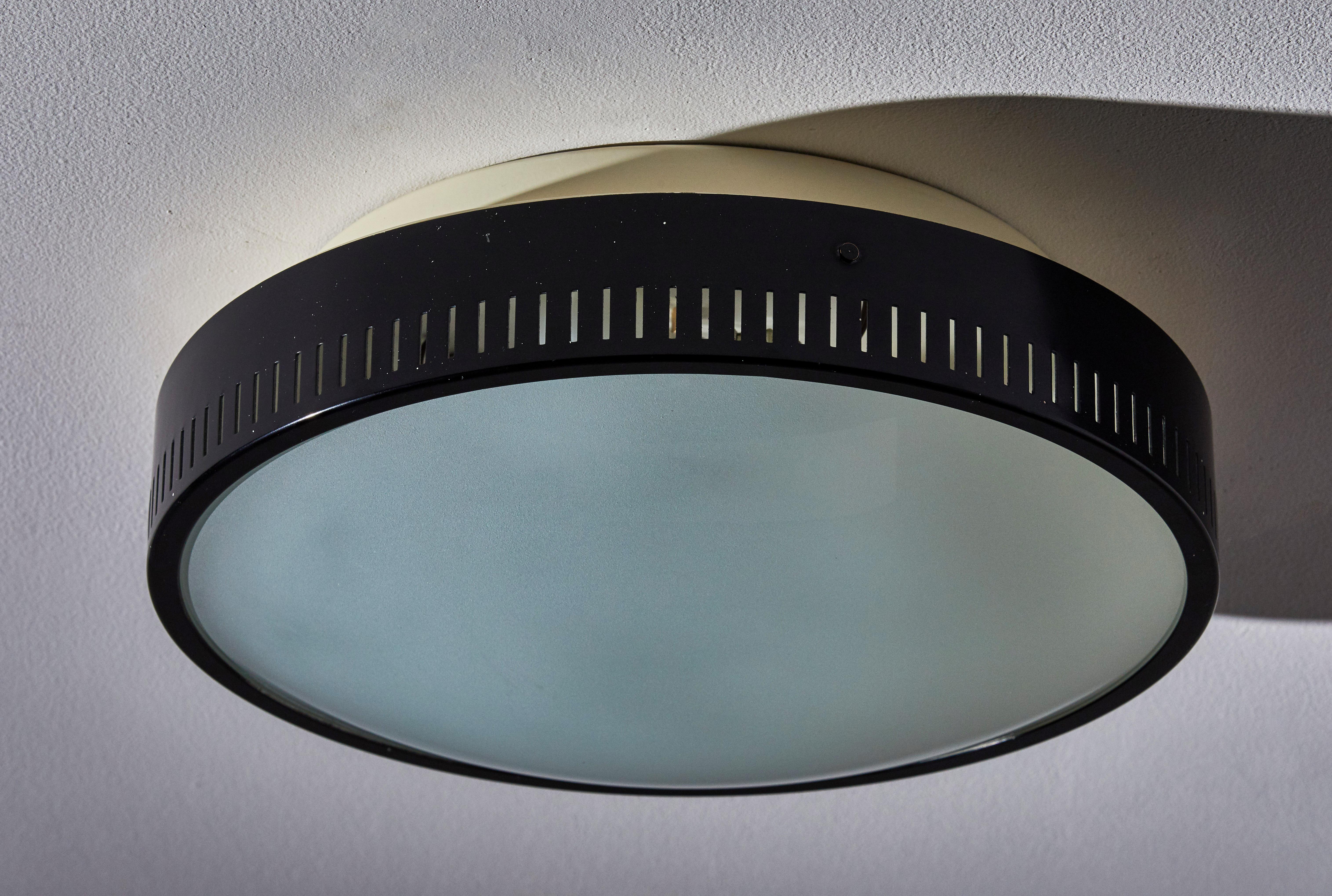 Mid-20th Century Flush Mount Ceiling Light by Stilnovo