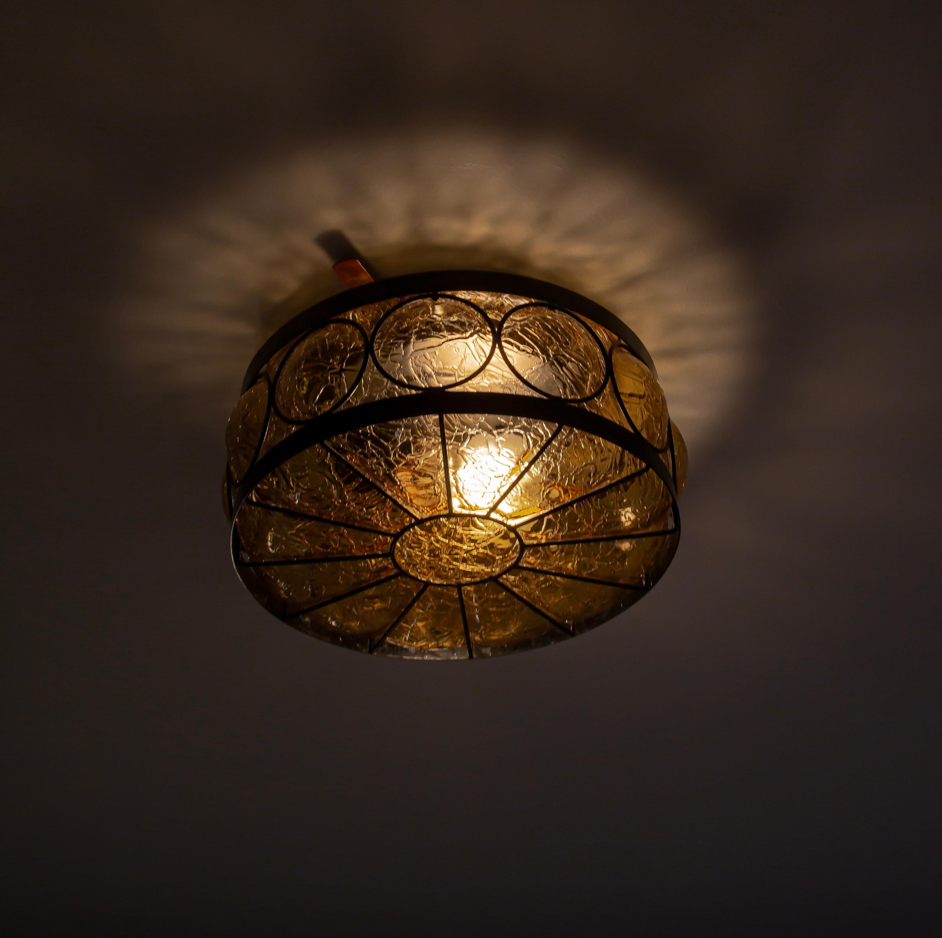 Outdoor Flush Mount Ceiling Light, Norway, 1950s 3