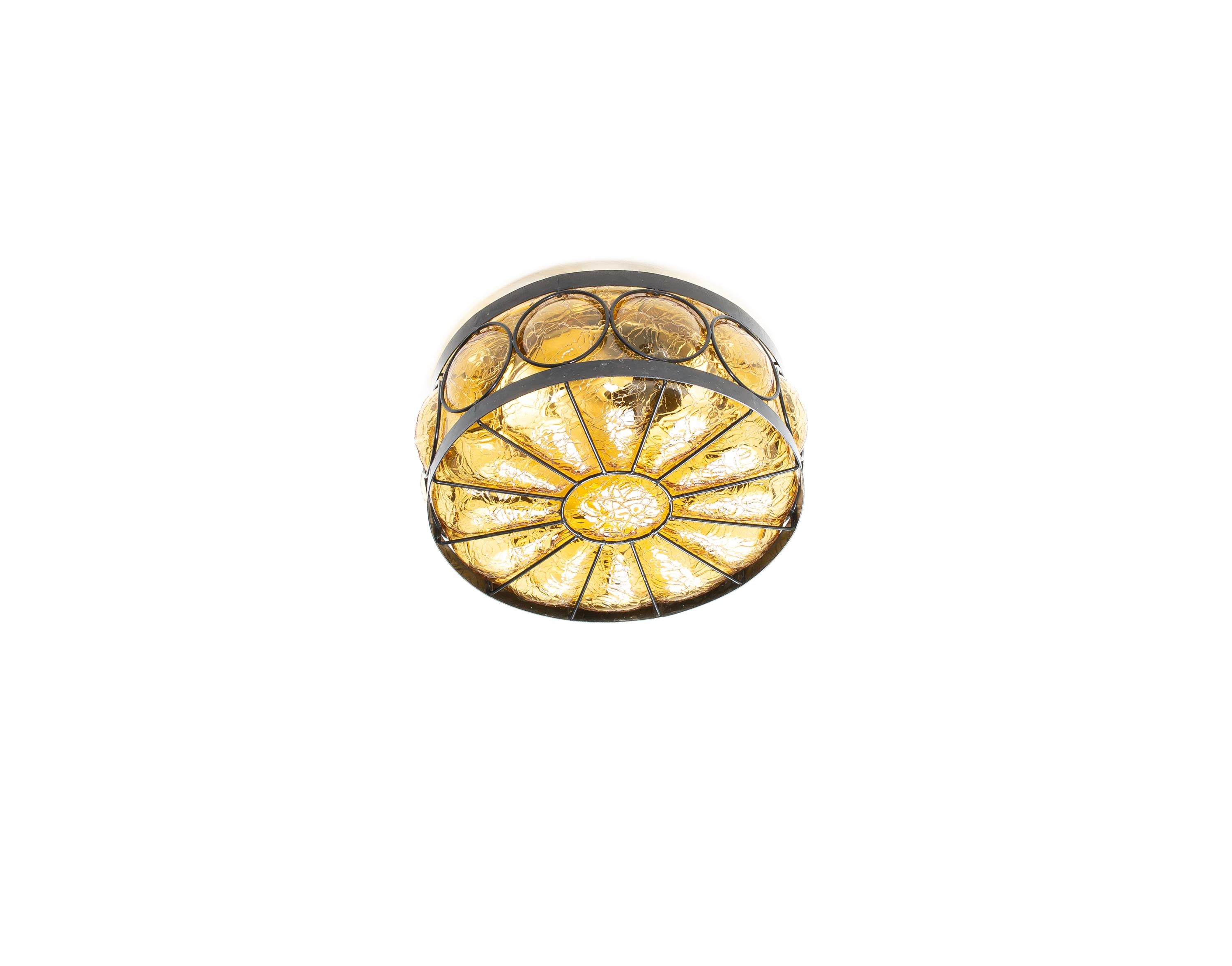 Scandinavian Outdoor Flush Mount Ceiling Light, Norway, 1950s
