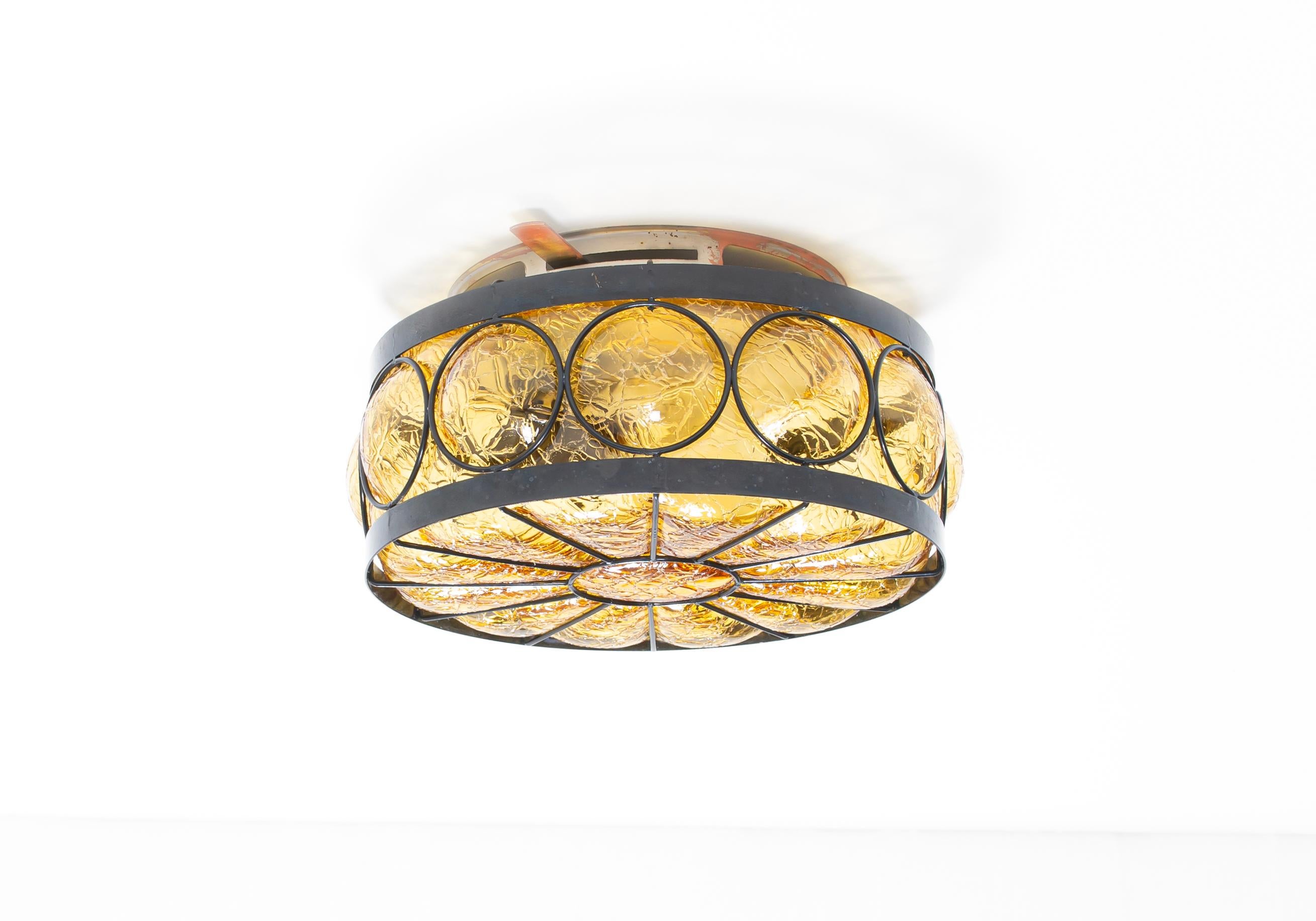 Mid-20th Century Outdoor Flush Mount Ceiling Light, Norway, 1950s