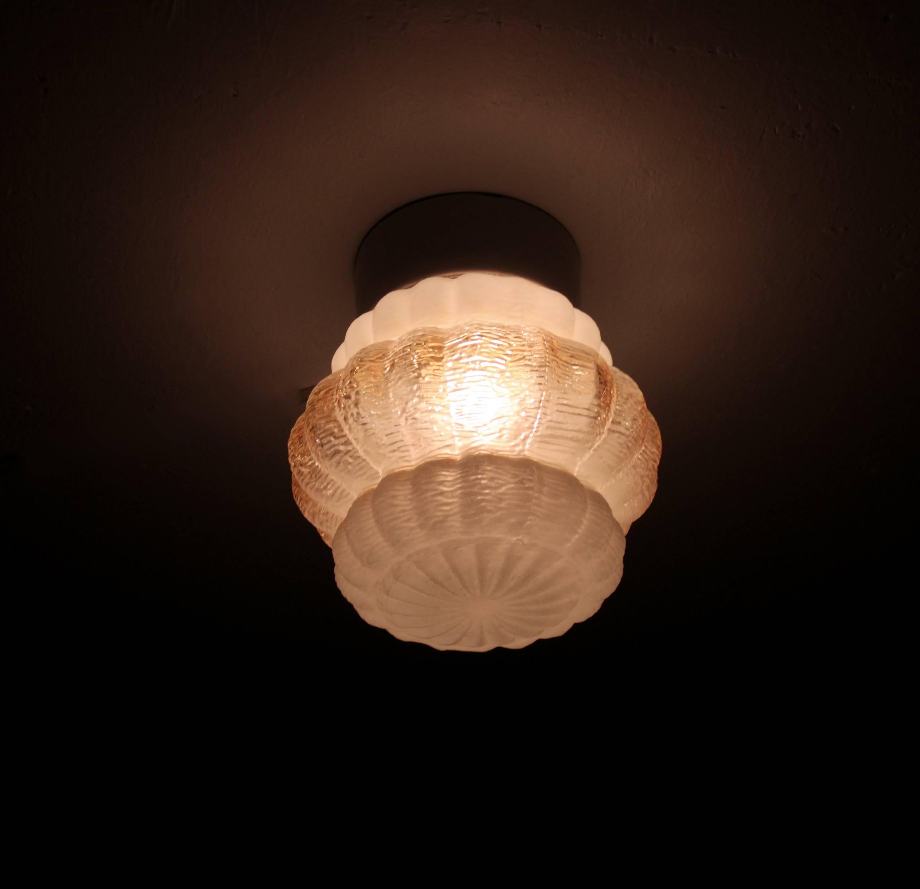 Flush Mount Ceiling Light, Norway, 1930s In Excellent Condition In Oslo, NO