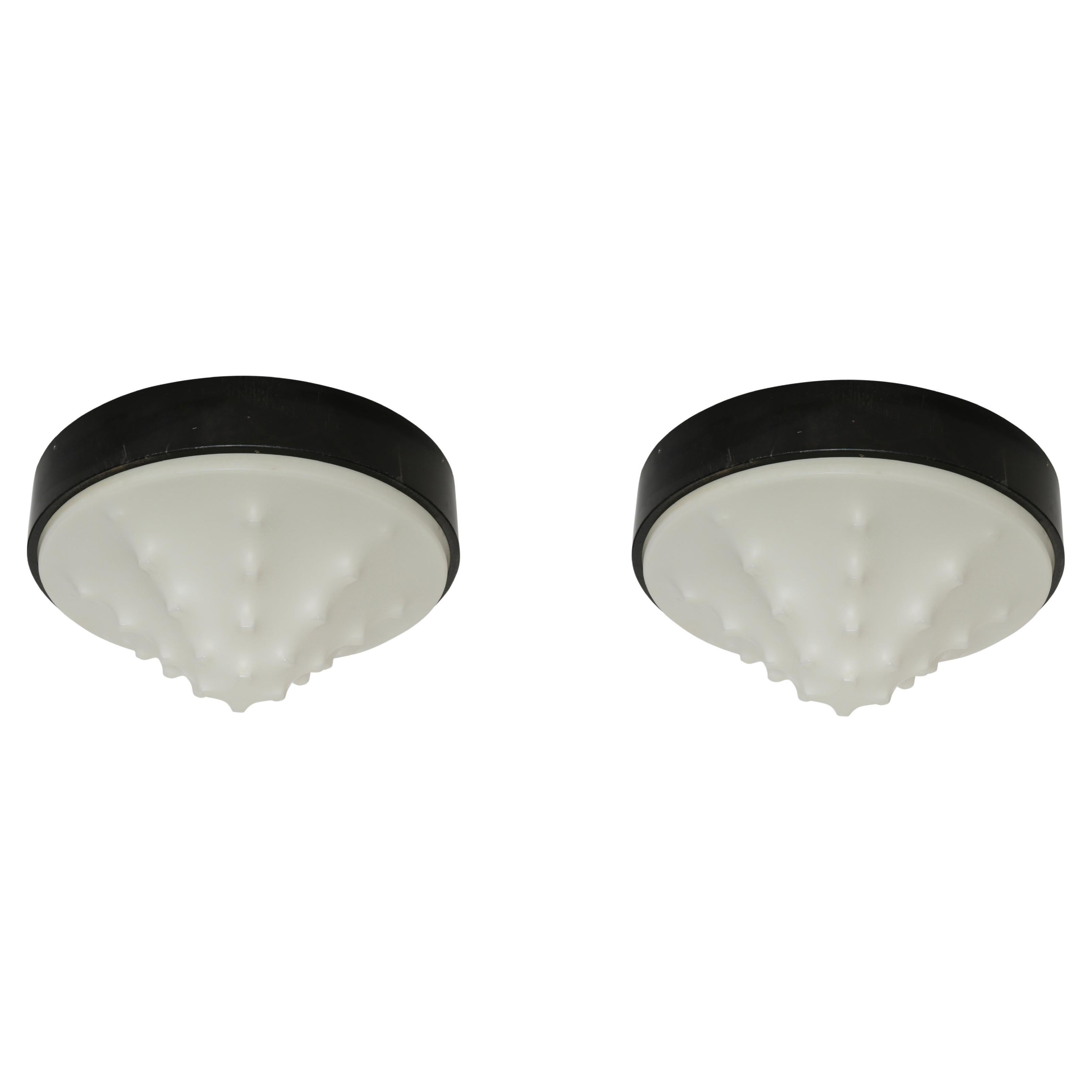 Flush Mount Ceiling Lights Large, a Pair