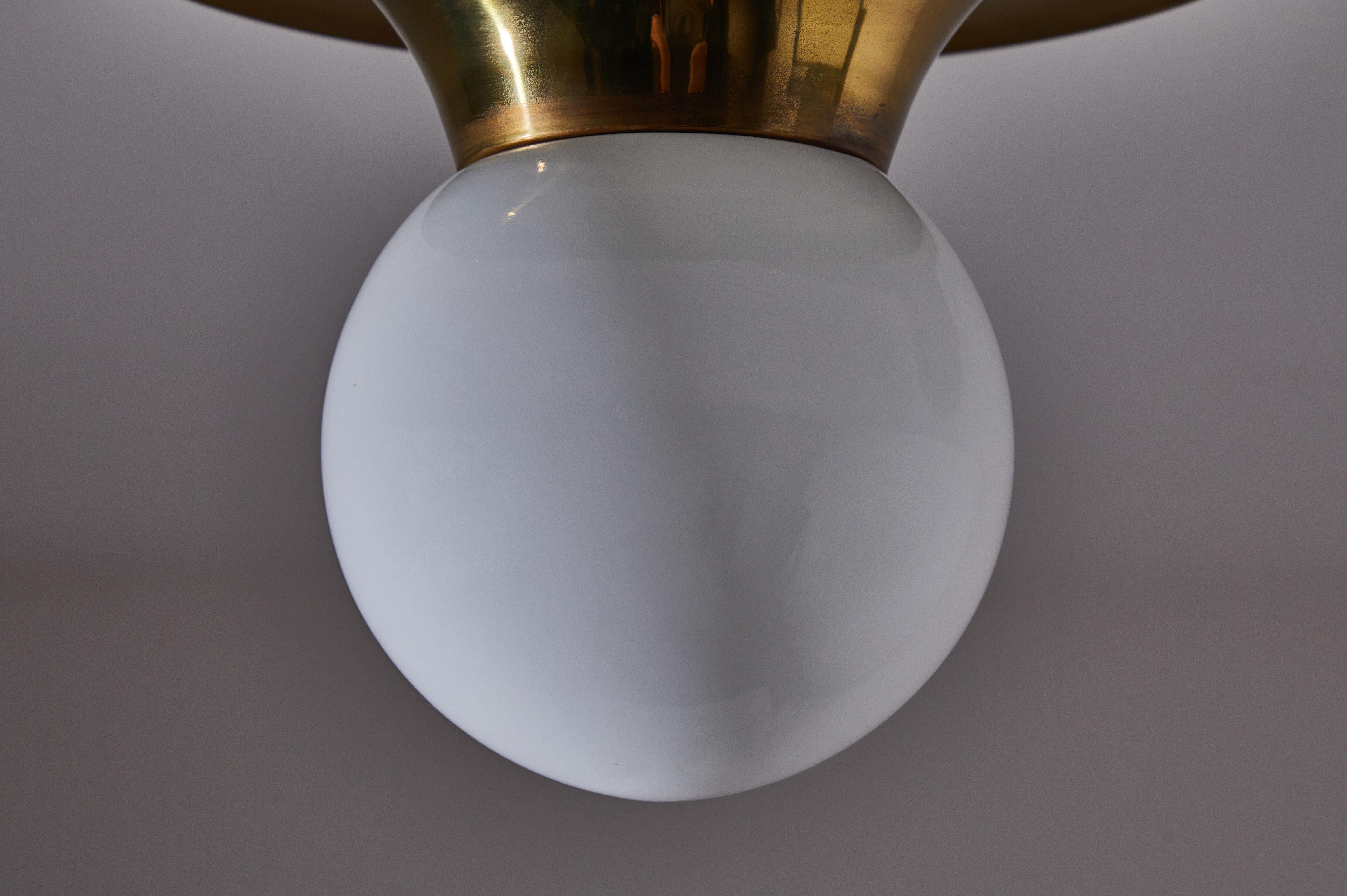 Brass Flush Mount Ceiling Light by Achille & Pier Giacomo Castiglioni for Flos