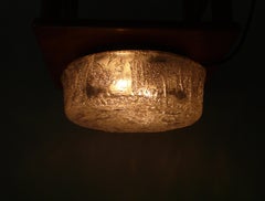 Flush Mount Ceiling or Wall Light by Glashütte Limburg, Germany, 1960s