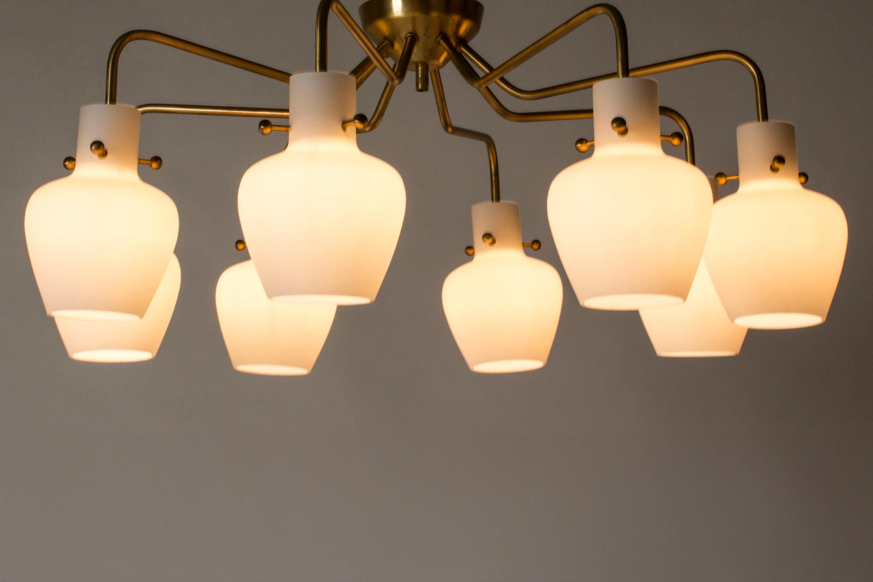 Lámpara de techo de Hans Bergström, Ateljé Lyktan, Suecia, años 50 Sueco en venta