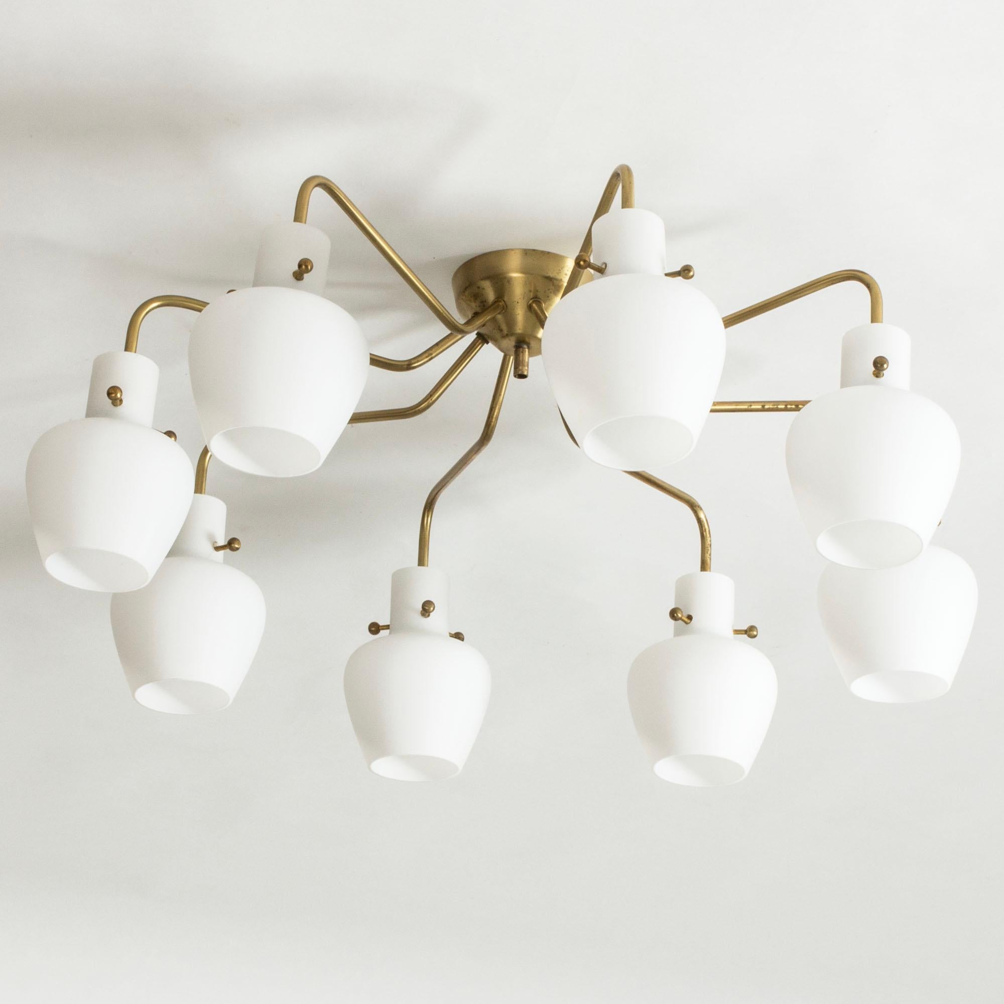 Lámpara de techo de Hans Bergström, Ateljé Lyktan, Suecia, años 50 en venta 1