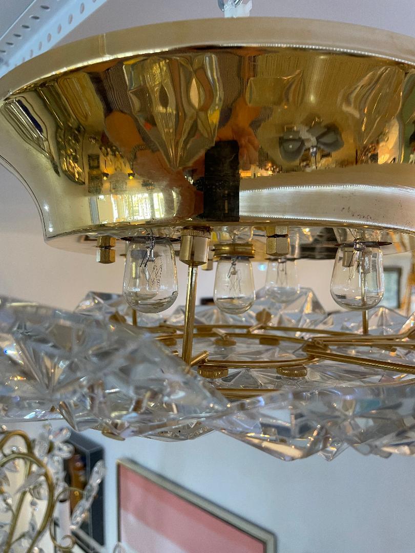 Flush Mount Chandelier by Kinkeldey For Sale 3