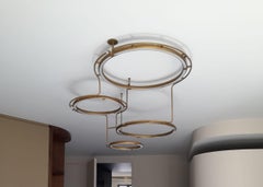 Construcción empotrada de anillos de latón con led