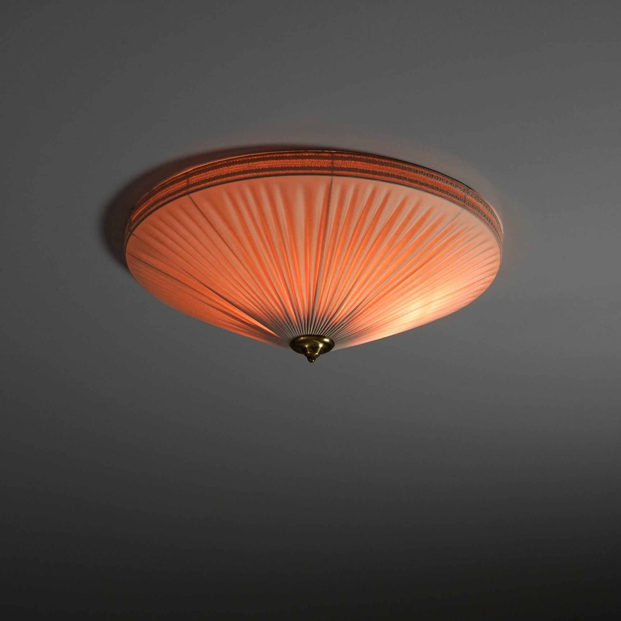 Brass Flush Mount, Finland, 1950s