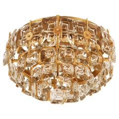 Flush Mount Gilded Chandelier by Palwa