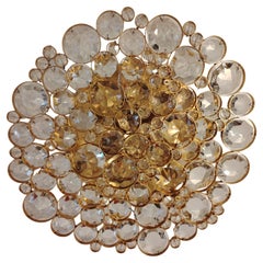 Flush Mount Gilded Chandelier by Palwa