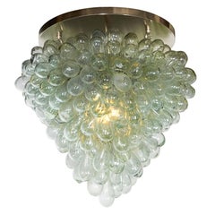 Flush Mount 'Grape Cluster' Blown Glass Light Fixture