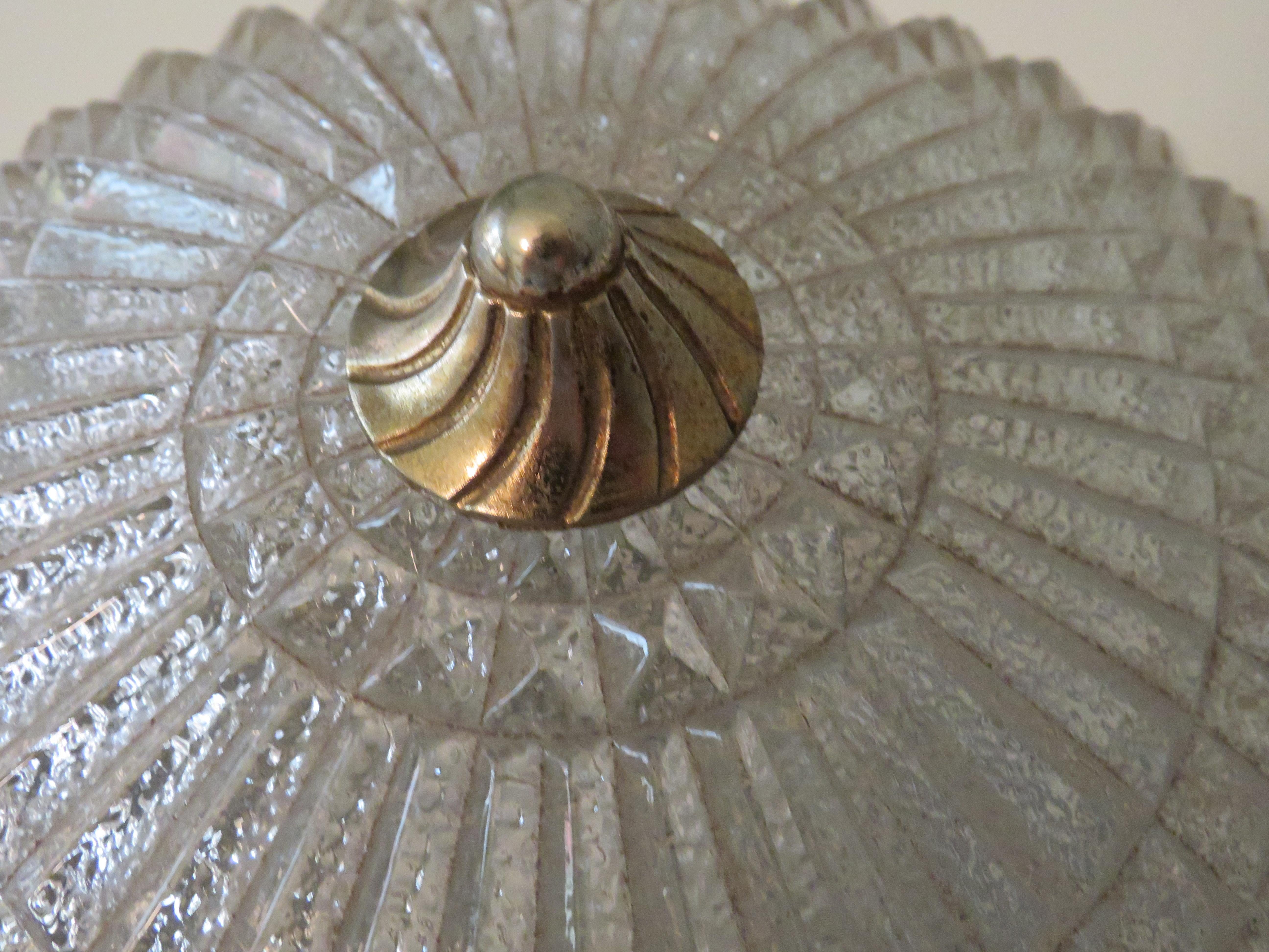 Mid-20th Century Flush Mount in Hollywood Regency Style, Belgium 1960 For Sale