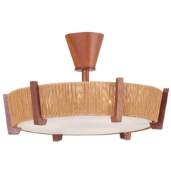 Flush mount Lamp with Cord Shade by Temde