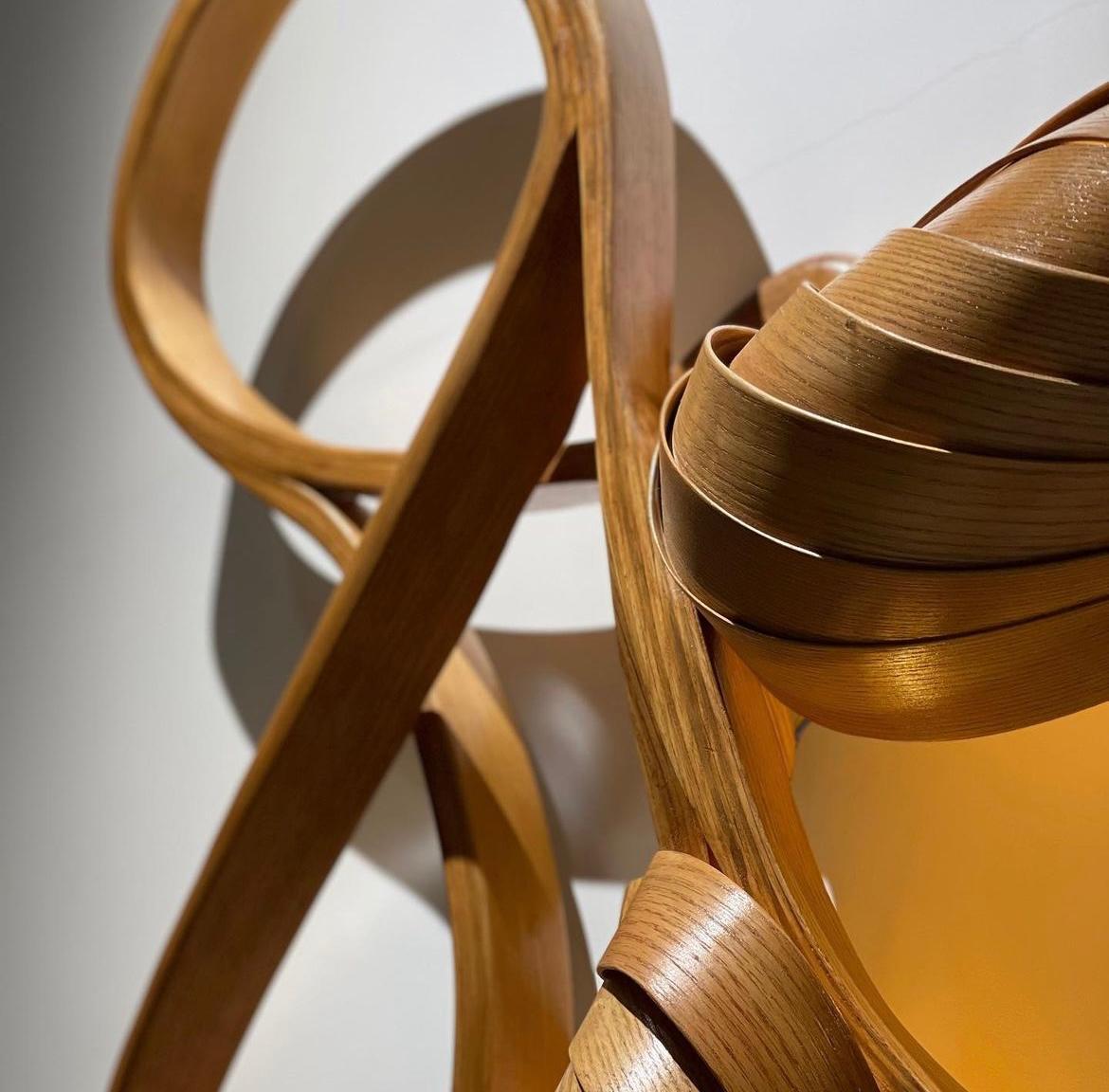 Frêne Lights 1 - Vrksa Series by Raka Studio - Plafonnier en Wood Wood en vente