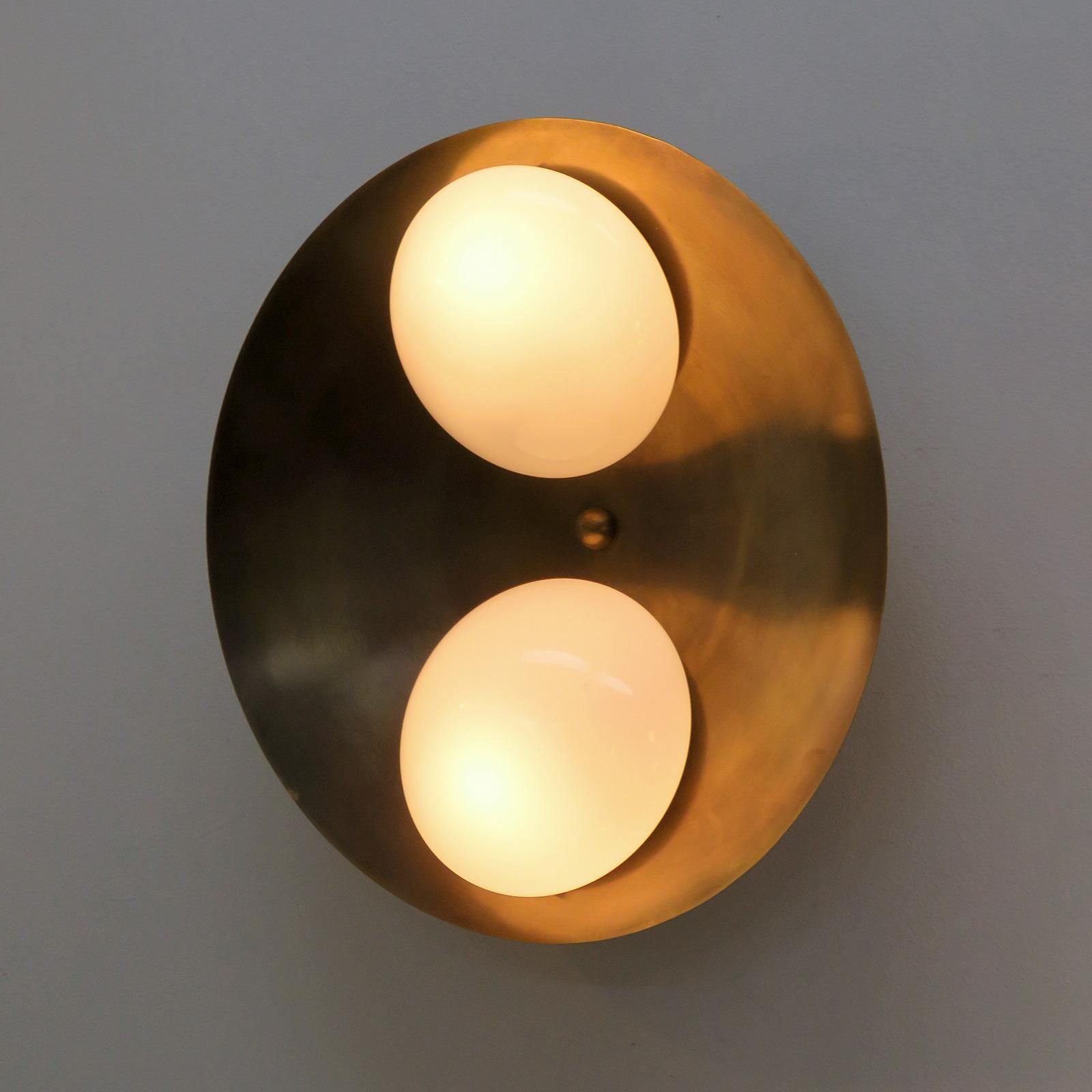 Brass Binova Flushmount Light by Gallery L7