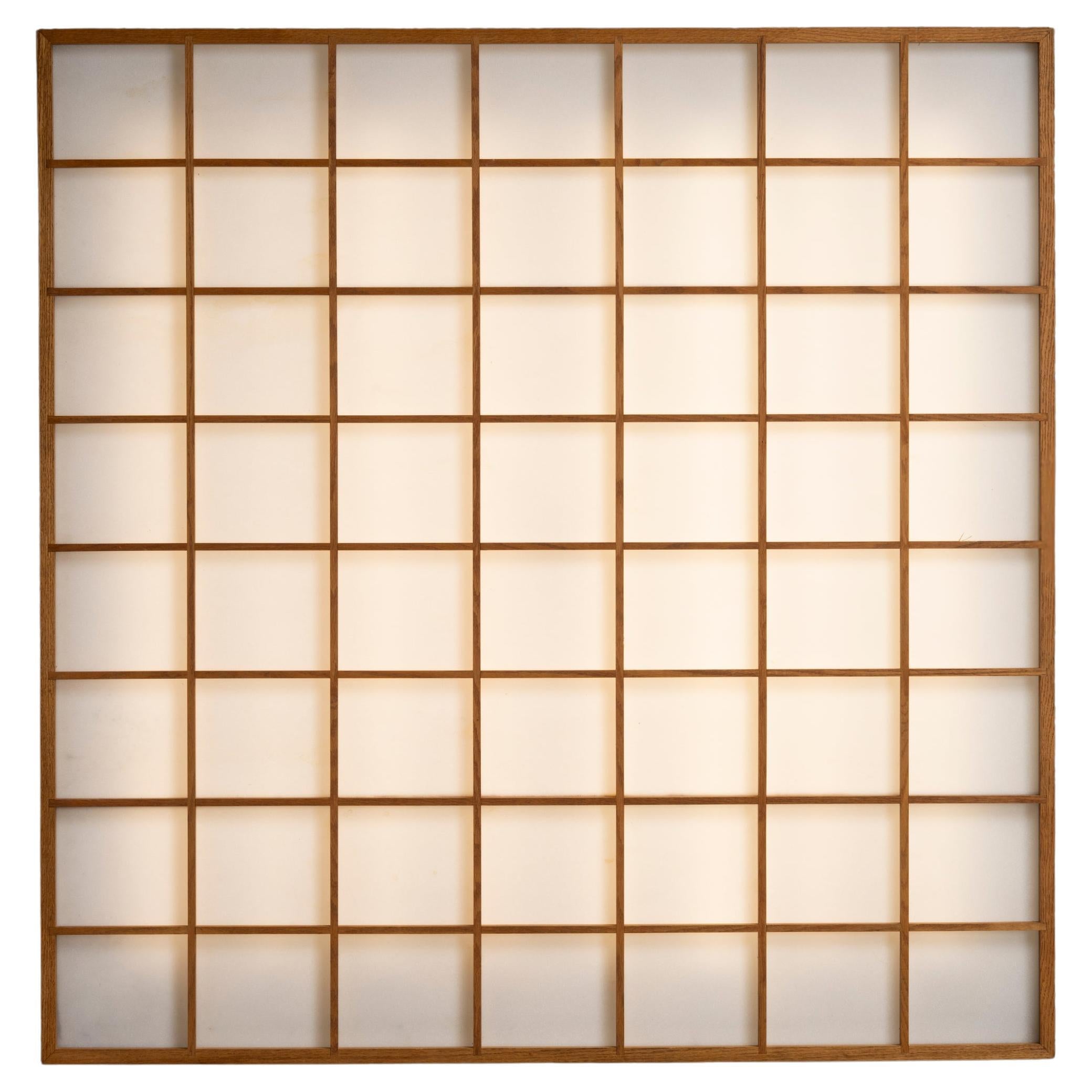 Flush Mount Lightolier Shoji Panel, America 1950 For Sale