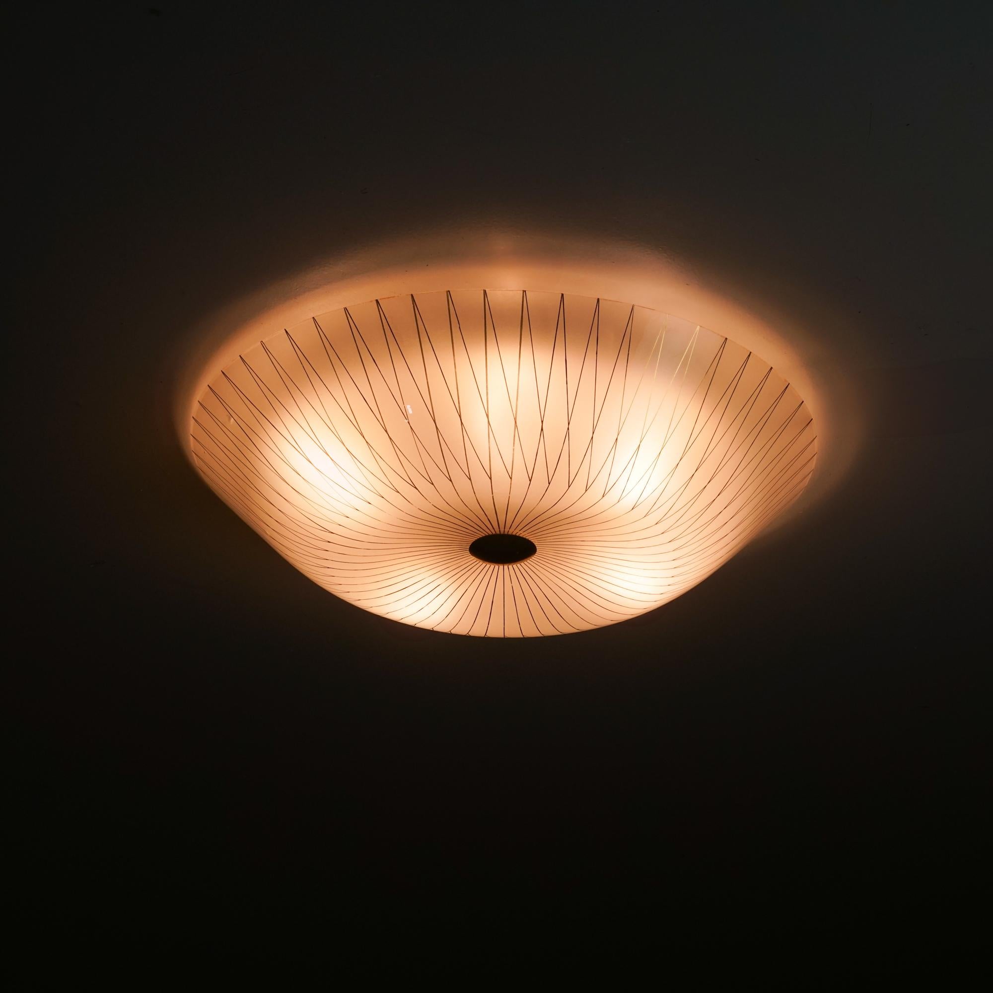 Finnish Flush Mount, Lisa Johansson-Pape, Orno Oy, 1950/1960s For Sale