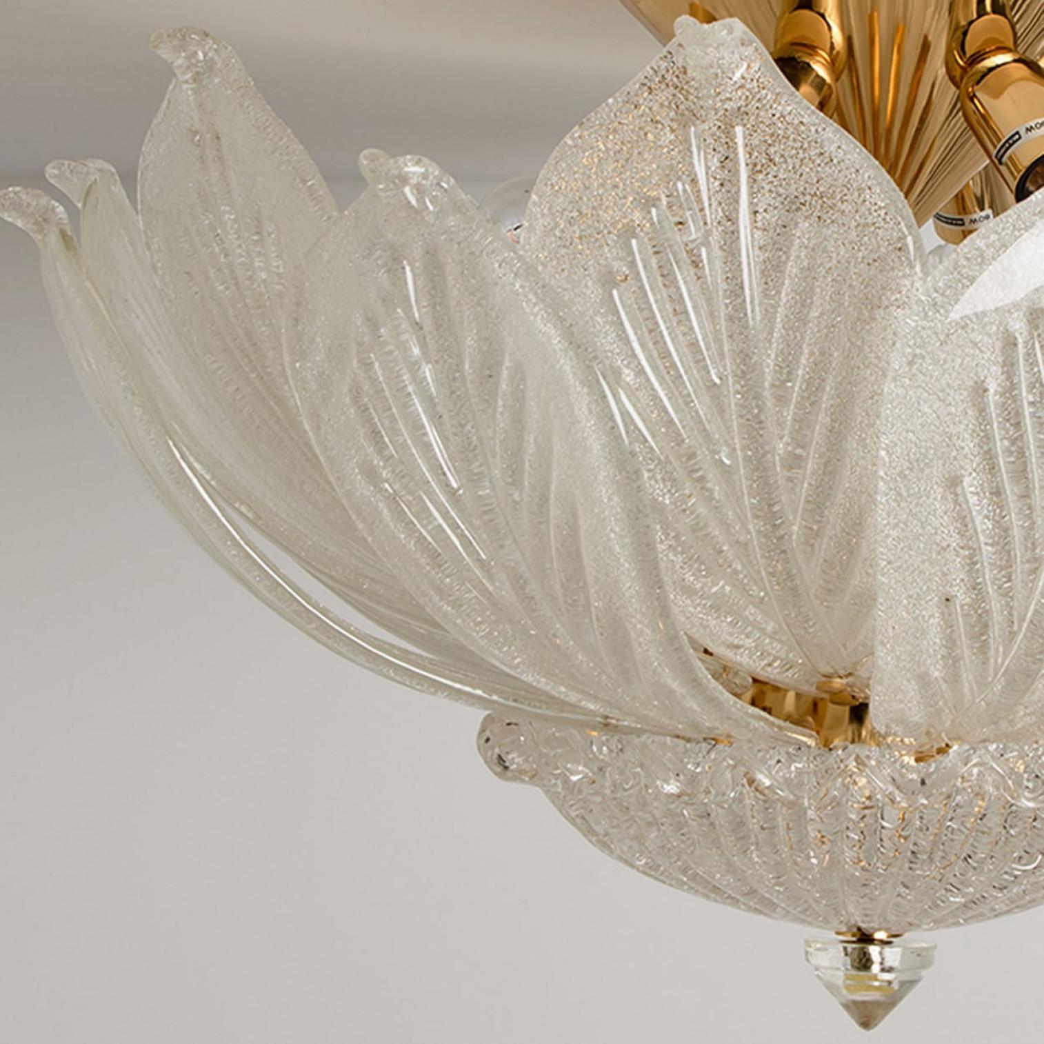 Flush Mount Murano Glass Barovier & Toso, Italy In condizioni buone in vendita a Rijssen, NL