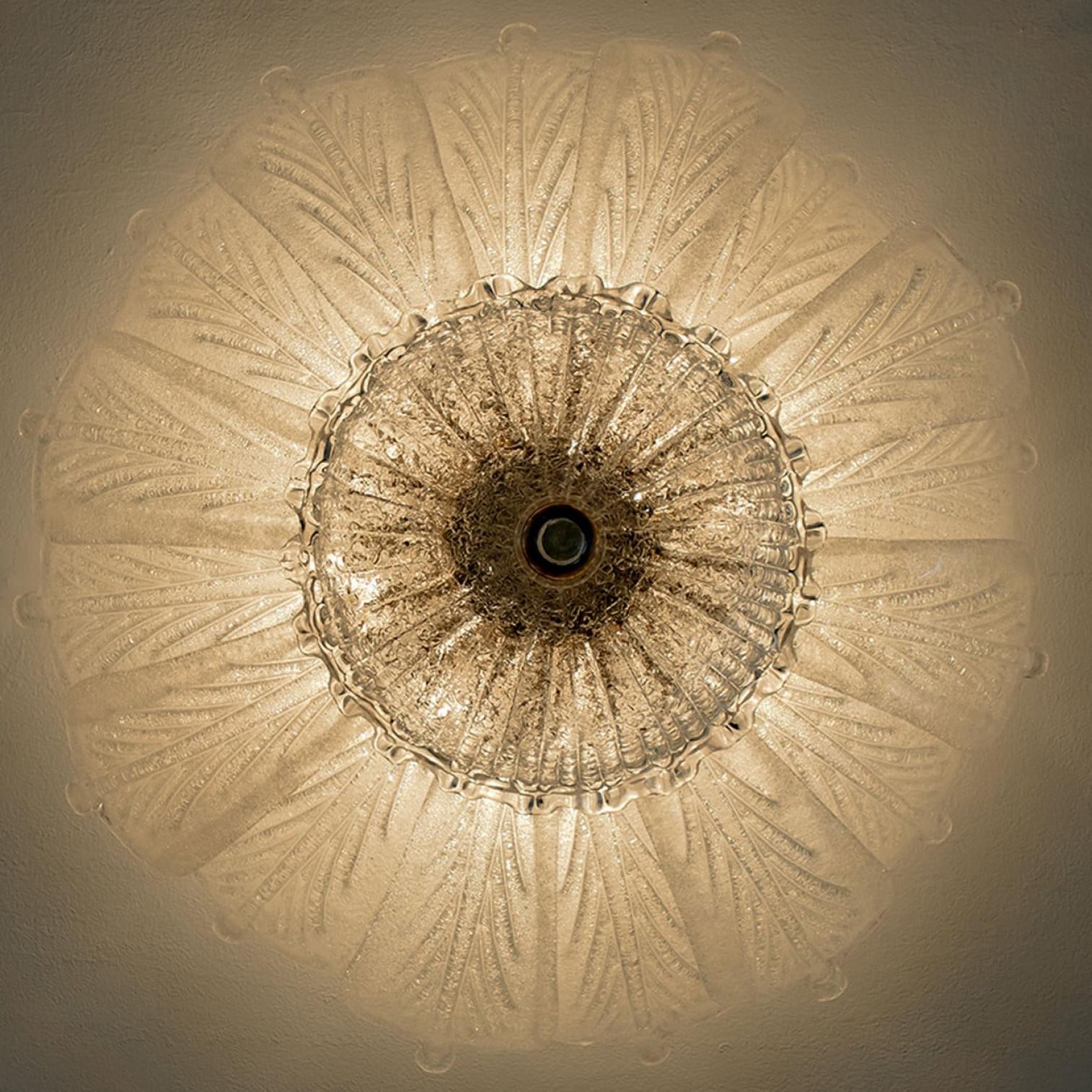Ottone Montatura ad incasso in vetro di Murano Barovier & Toso, Italia