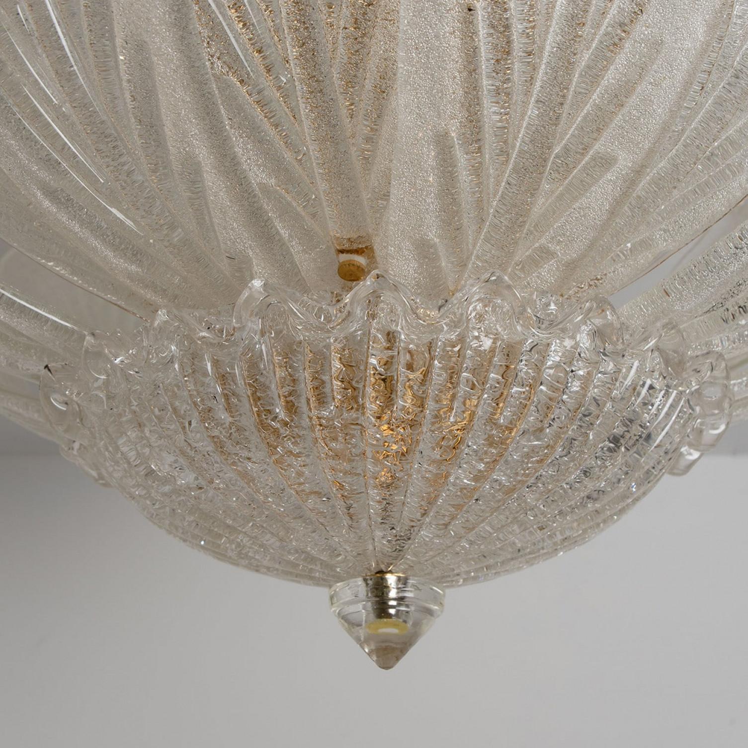 Montatura ad incasso in vetro di Murano Barovier & Toso, Italia 1