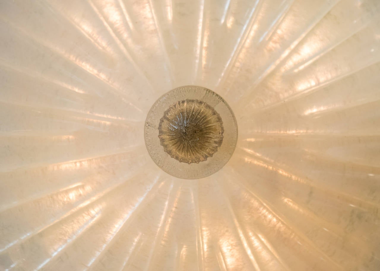 Contemporary Flush Mount Murano Glass Ceiling Fixture