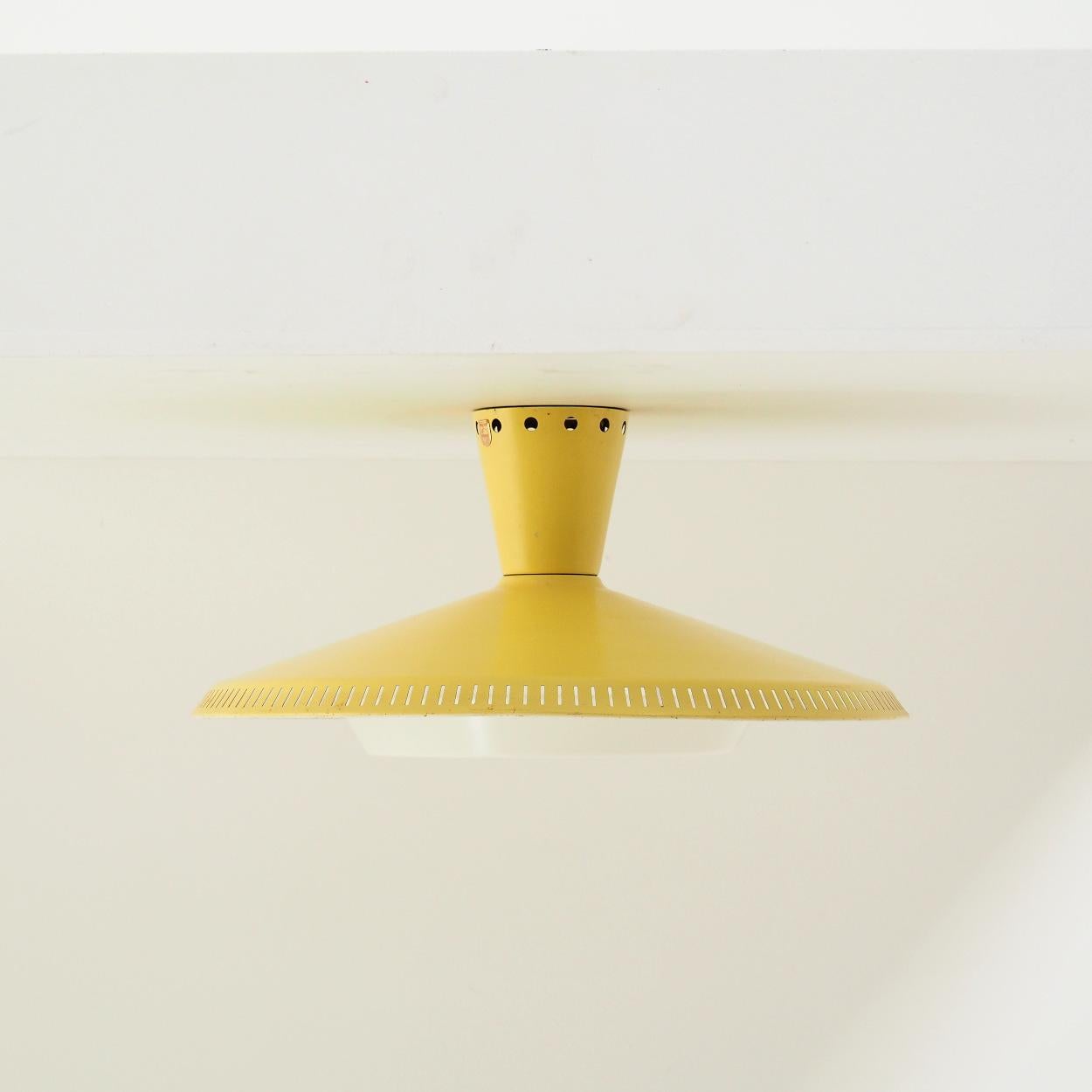 Dutch Flush Mount ”NB 92” Designed by Louis Kalff for Philips For Sale