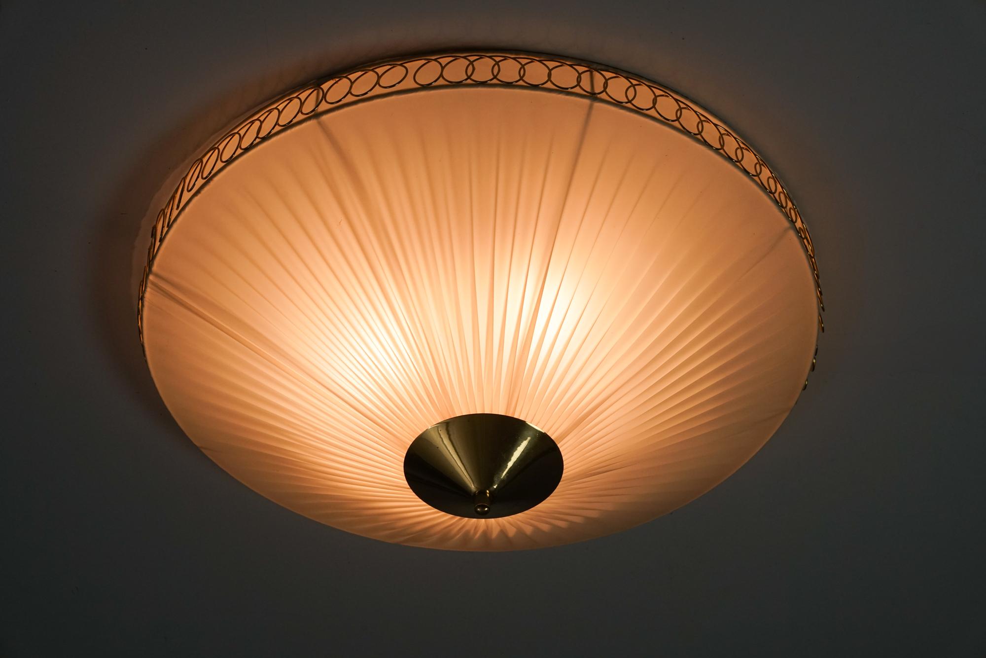 Brass Flush Mount, Valinte Oy, 1960s For Sale