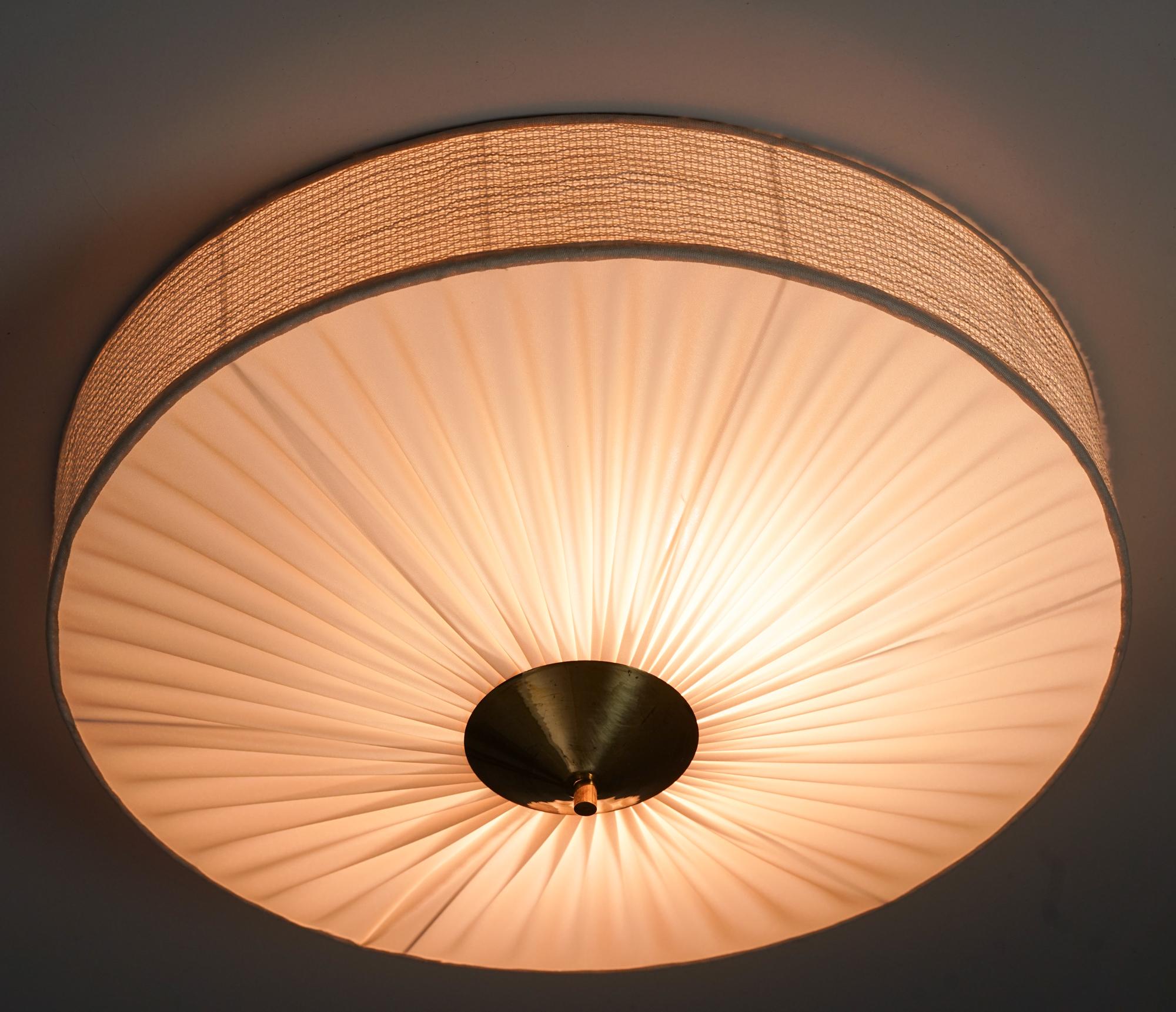 Brass Flush Mount, Valinte Oy, 1960s For Sale