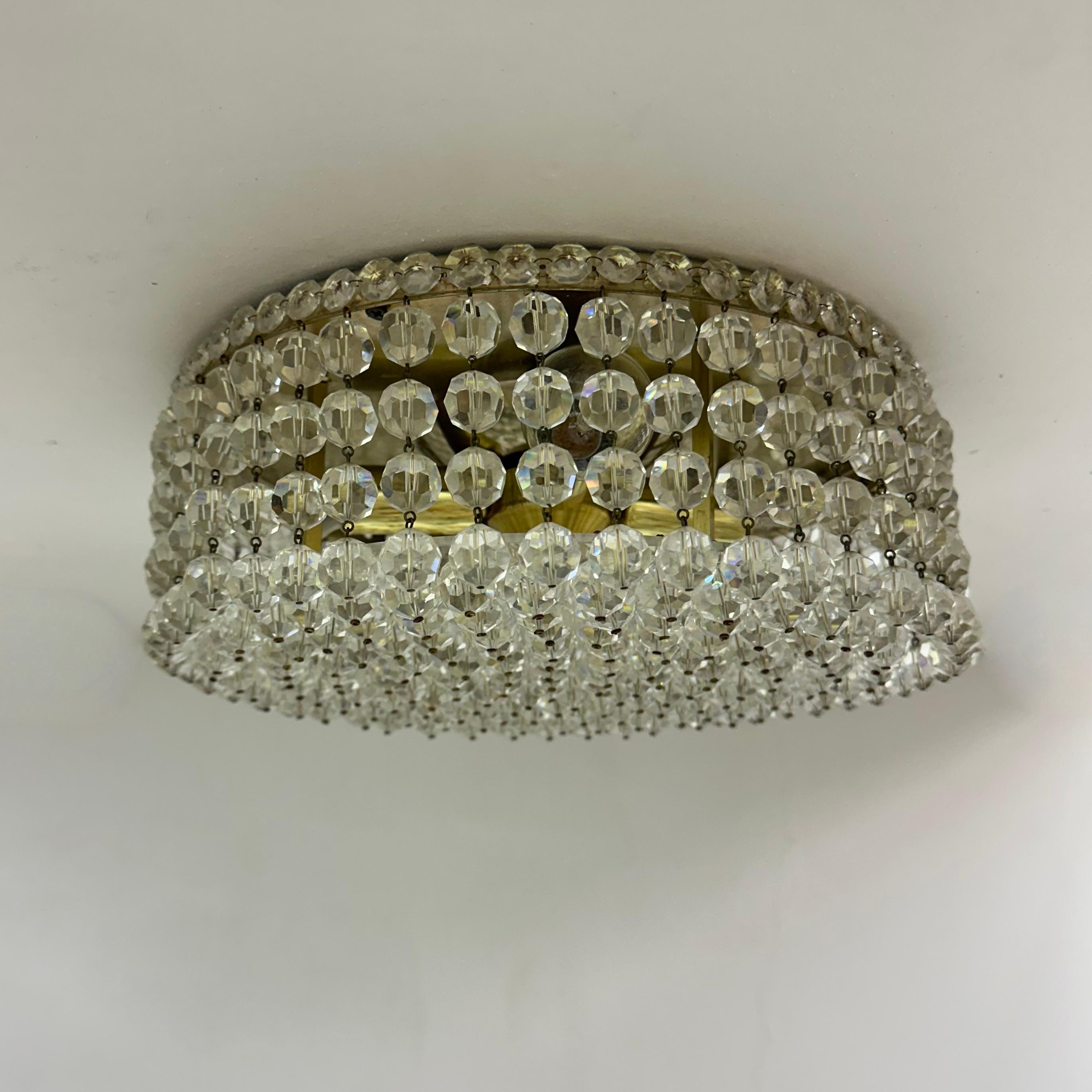 Montaje empotrado con cristales Swarovski , años 70 Moderno de mediados de siglo en venta