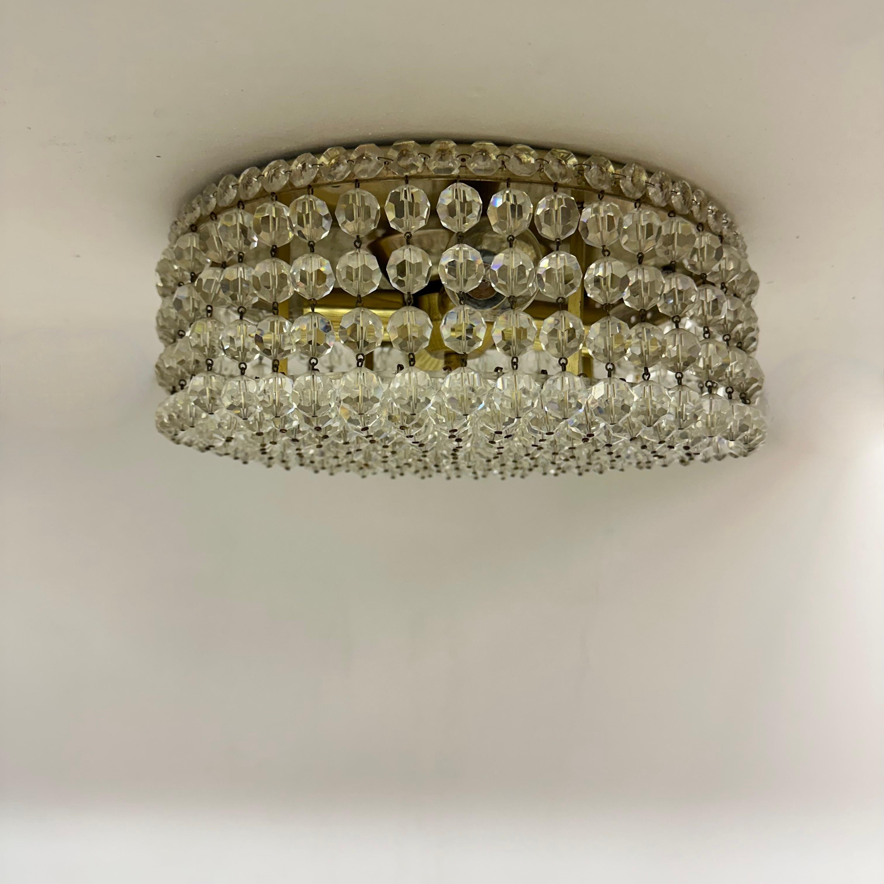 Montaje empotrado con cristales Swarovski , años 70 Cristal en venta