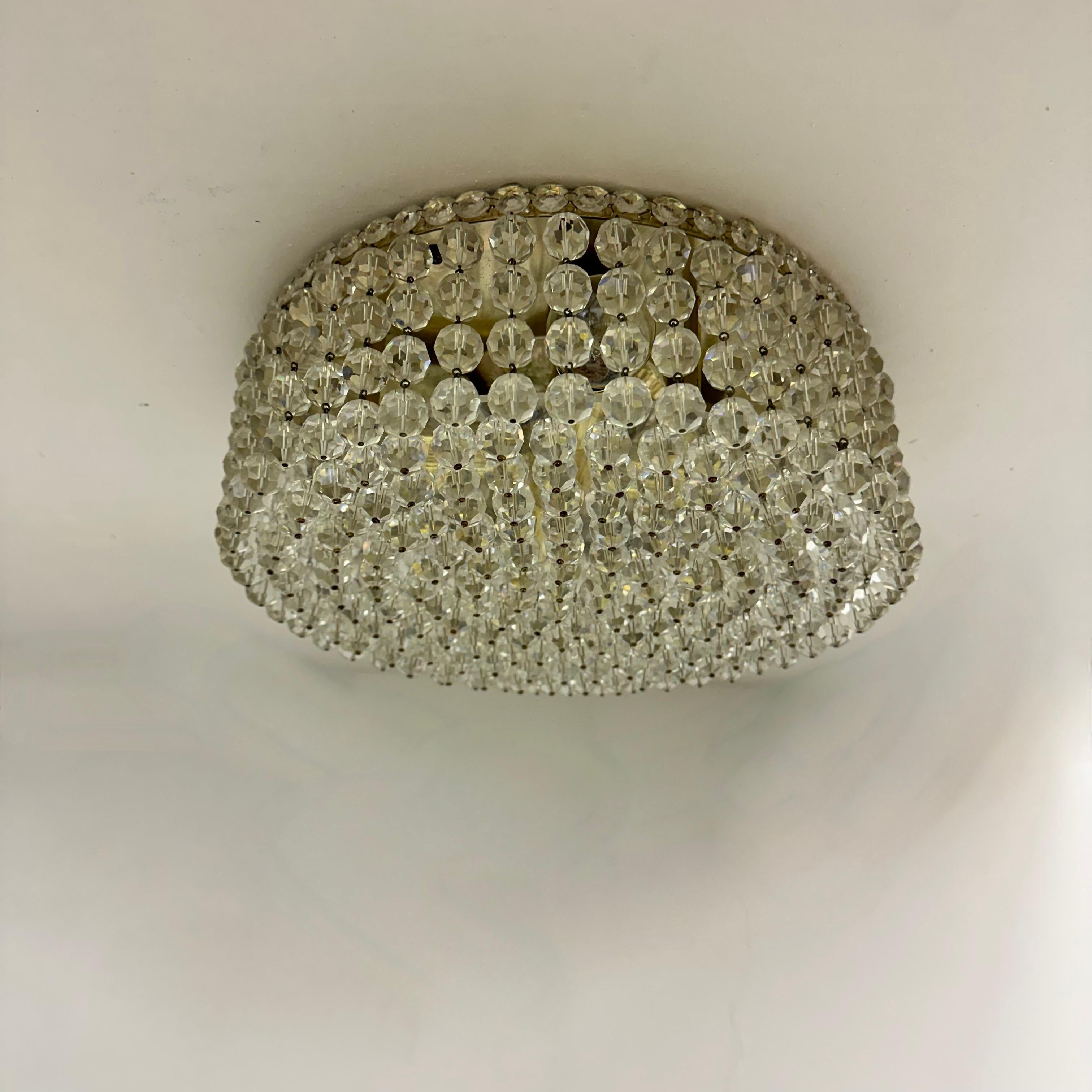 Montaje empotrado con cristales Swarovski , años 70 en venta 1