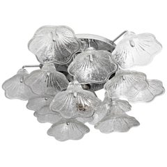 Lampe encastrée dans le style de Venini