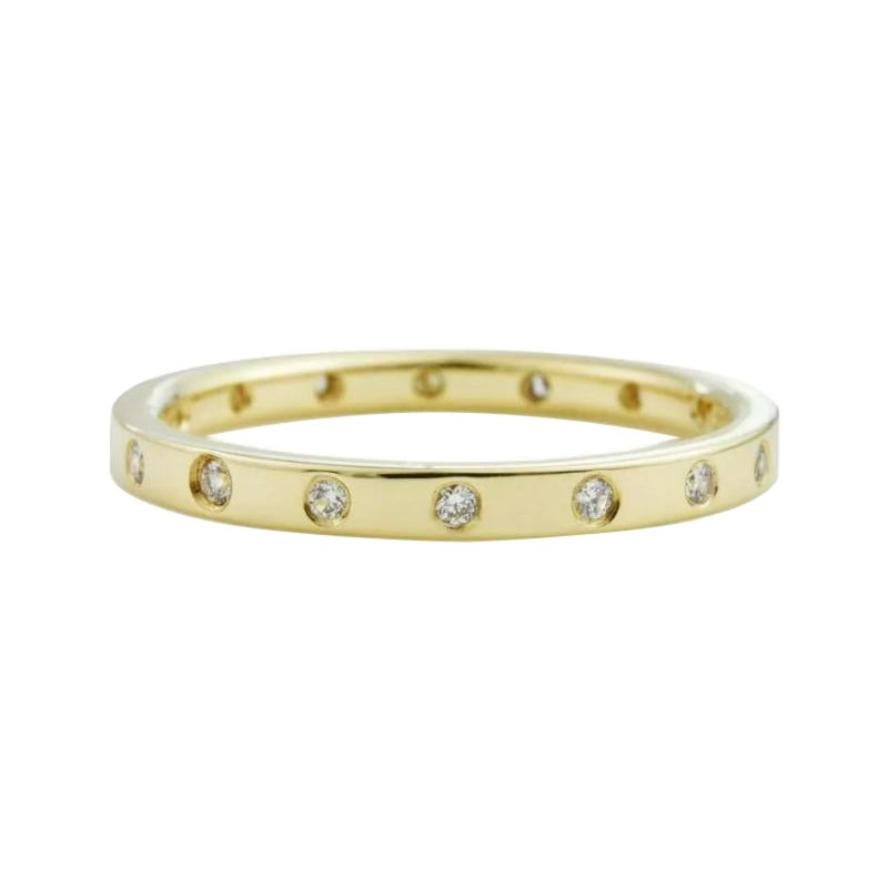 Einbaubeleuchtung Full Eternity Hochzeit Braut 16 Diamantband 14k Massiv
