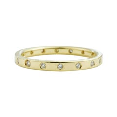 Einbaubeleuchtung Full Eternity Hochzeit Braut 16 Diamantband 14k Massiv