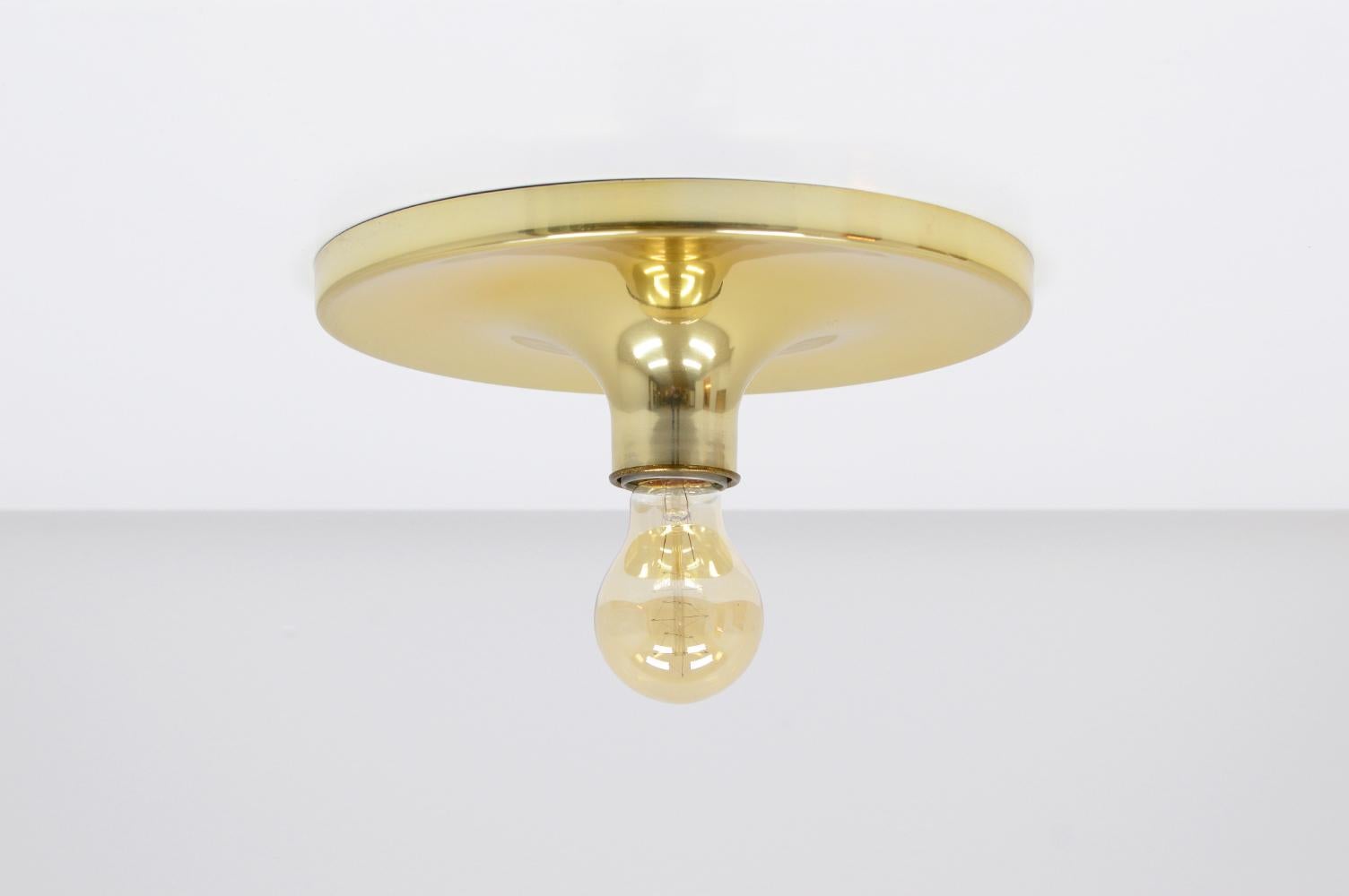 Late 20th Century Flushmount Disc Wall / Ceiling Lamp from Cosack Leuchten, Germany 70s For Sale