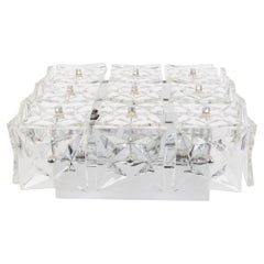 1 des 2 luminaires en cristal facetté de Kinkeldey, Allemagne