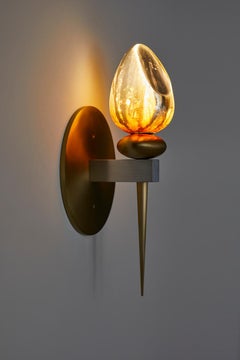 Thorn: Sconce 301 in hand-blown glass by Andrea Claire Studio