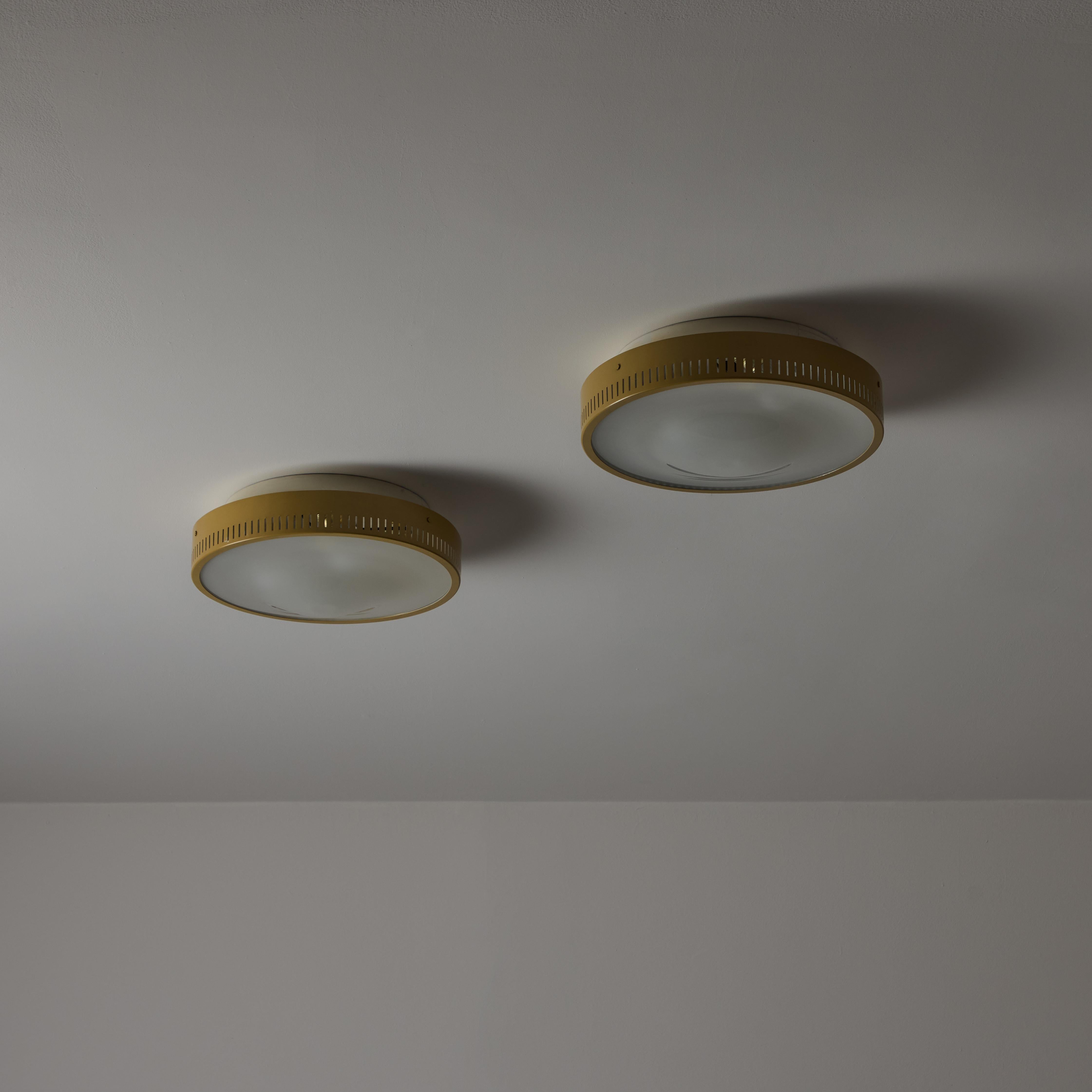Italian Flush Mounts by Stilnovo For Sale